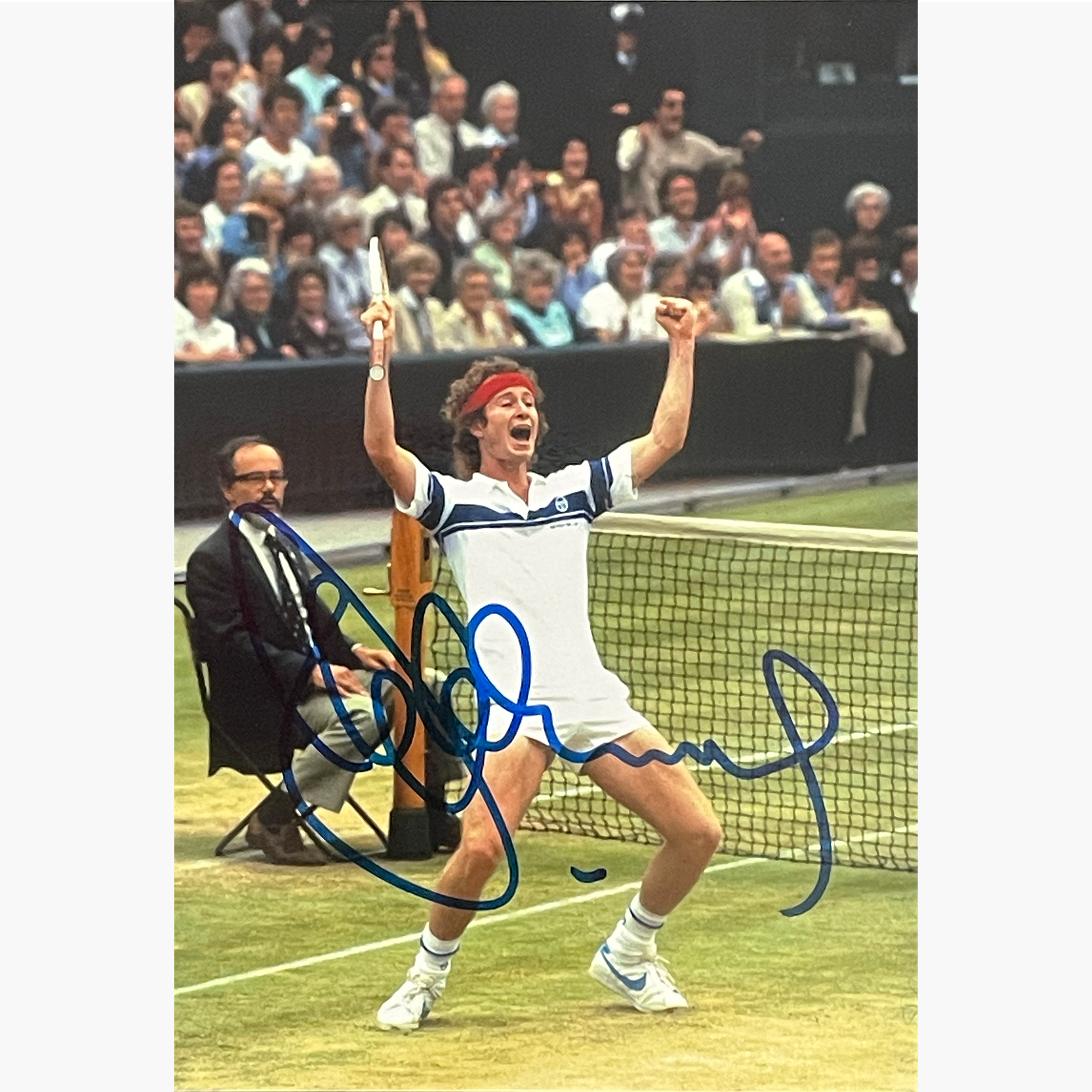 John McEnroe - Signed 19.5cm x 13.5cm Colour Action Photo
