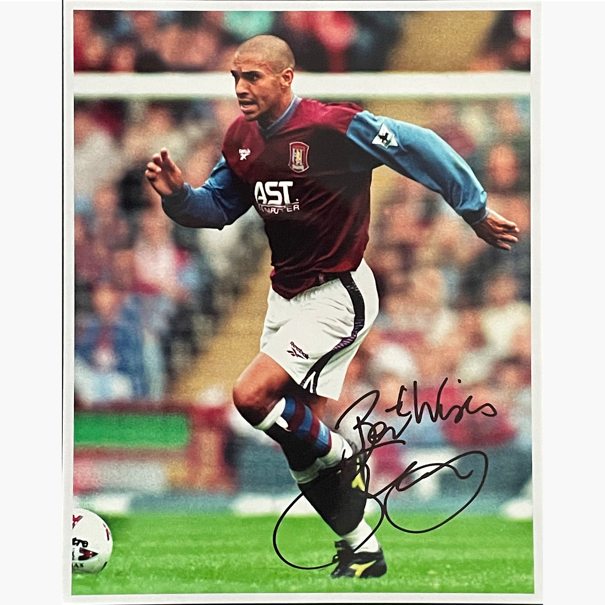 Stan Collymore – Signed 25.5cm x 20cm Colour Action Photo