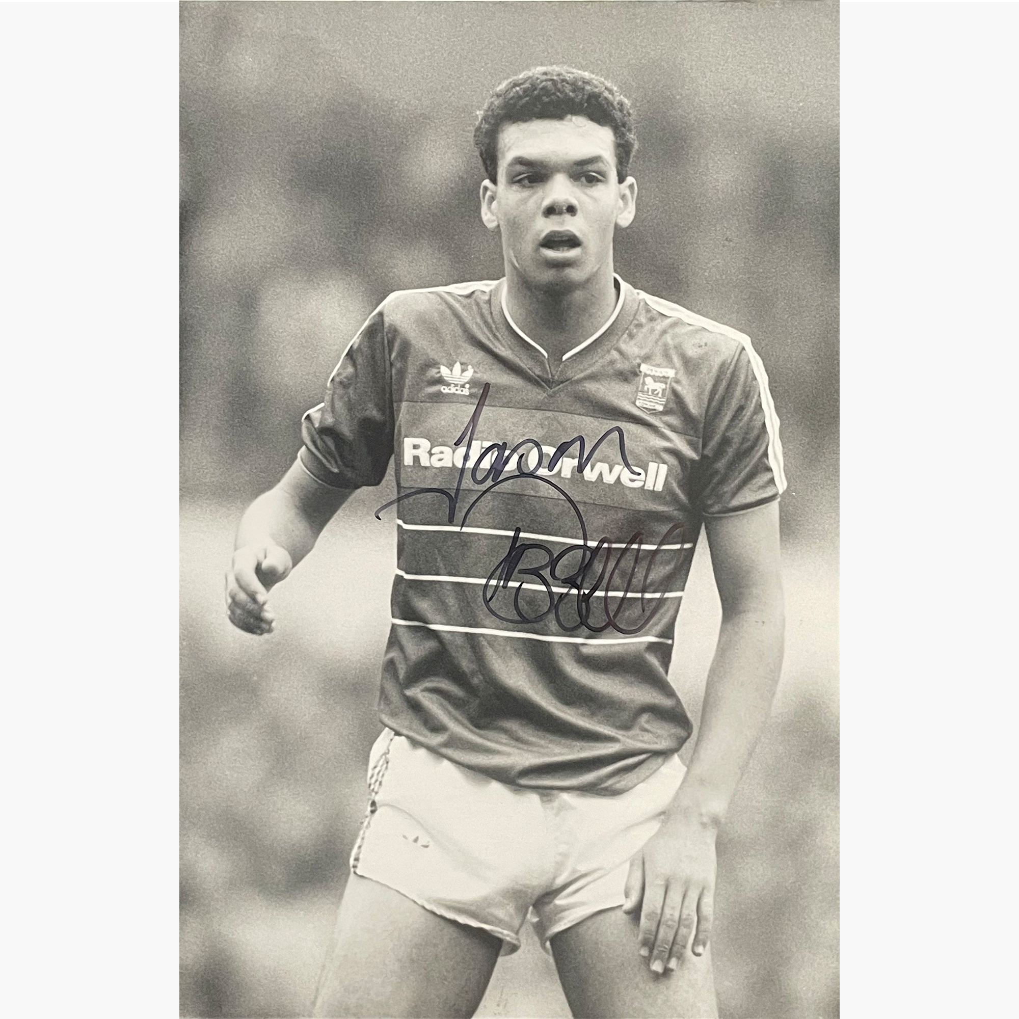 Jason Dozzell – Signed 15cm x 10cm Black & White Action Press Photo