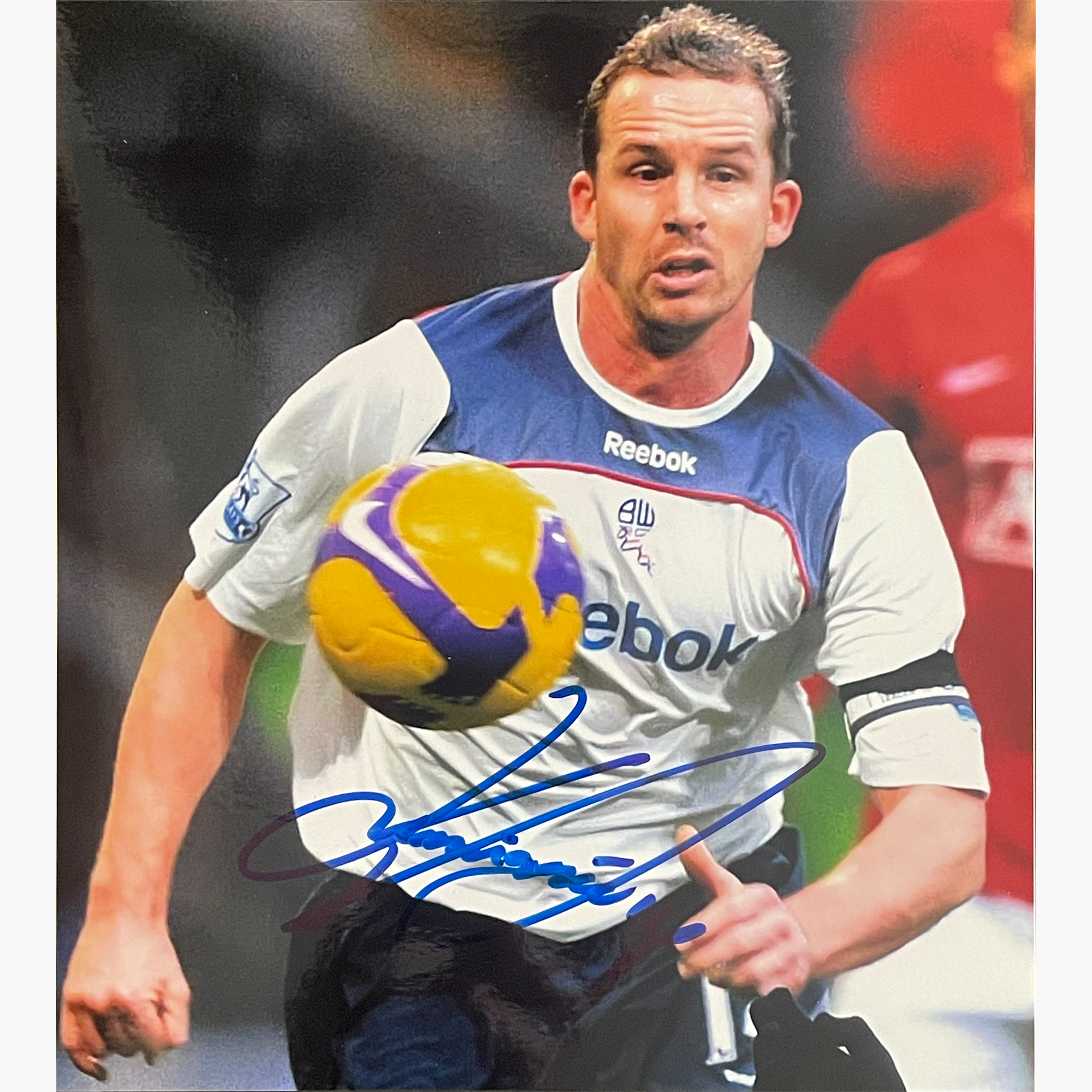 Kevin Davies – Signed 16.5cm x 15cm Colour Action Photo
