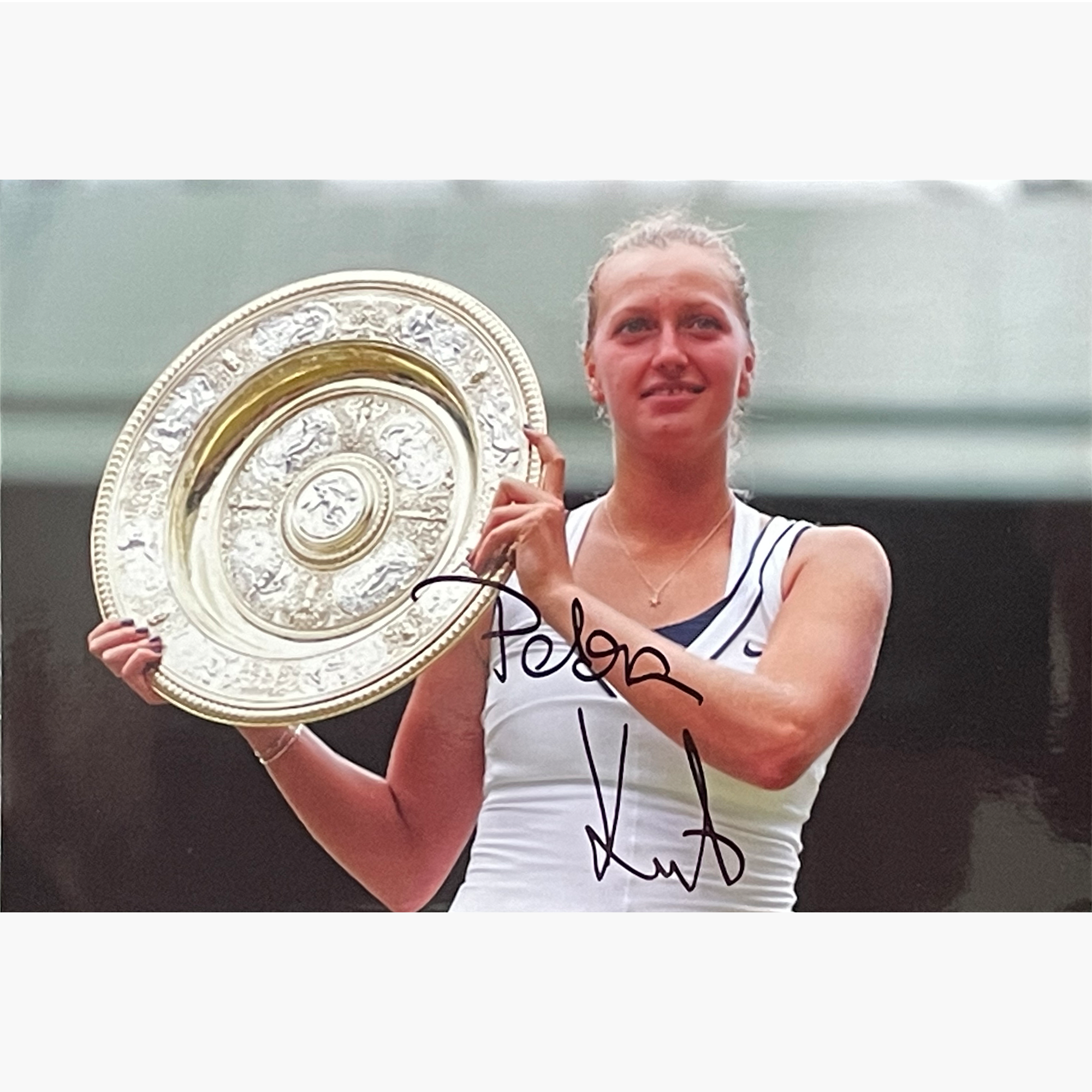 Petra Kvitova - Signed 15cm x 10cm Colour Photo