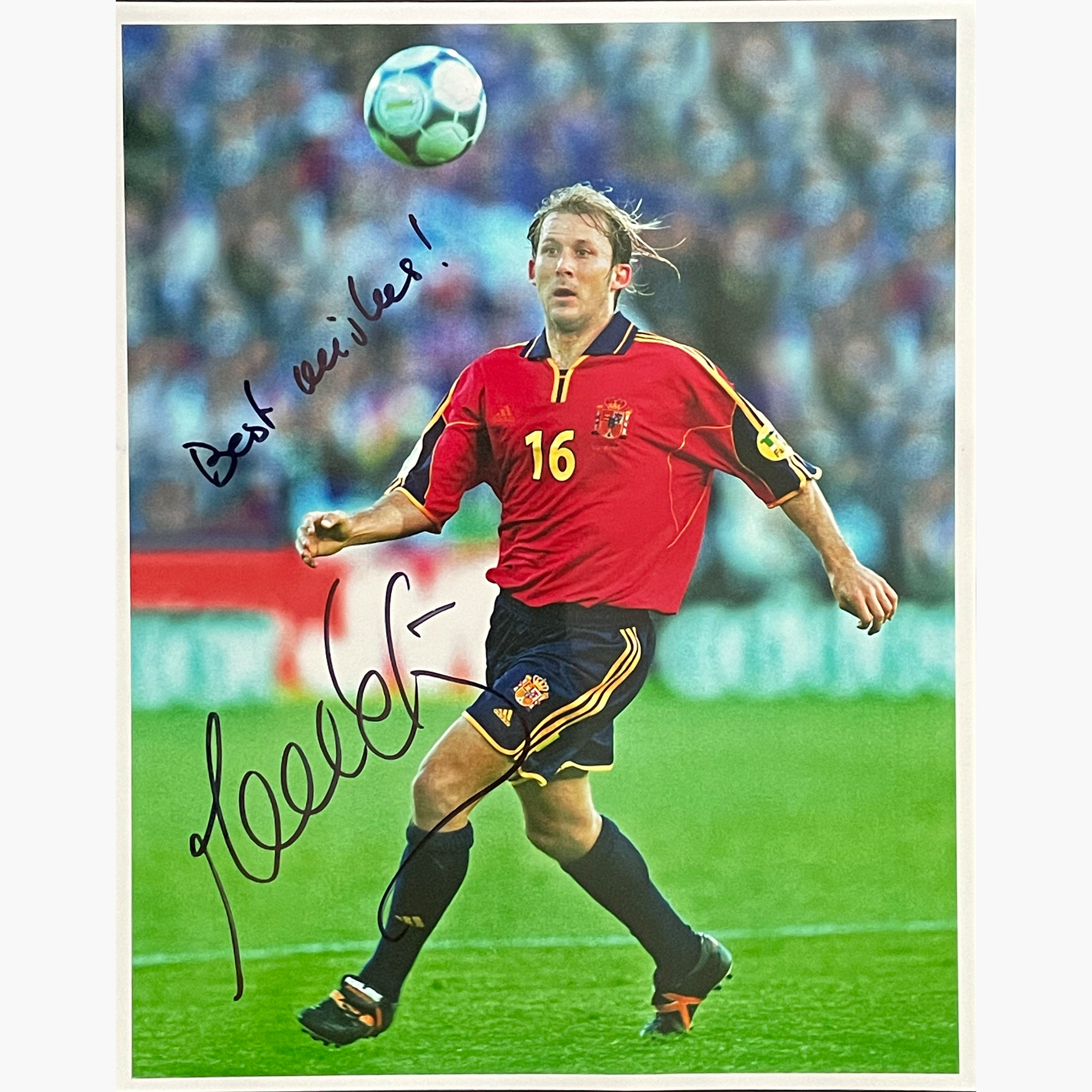 Gaizka Mendieta – Signed 25cm x 20cm Colour Action Photo