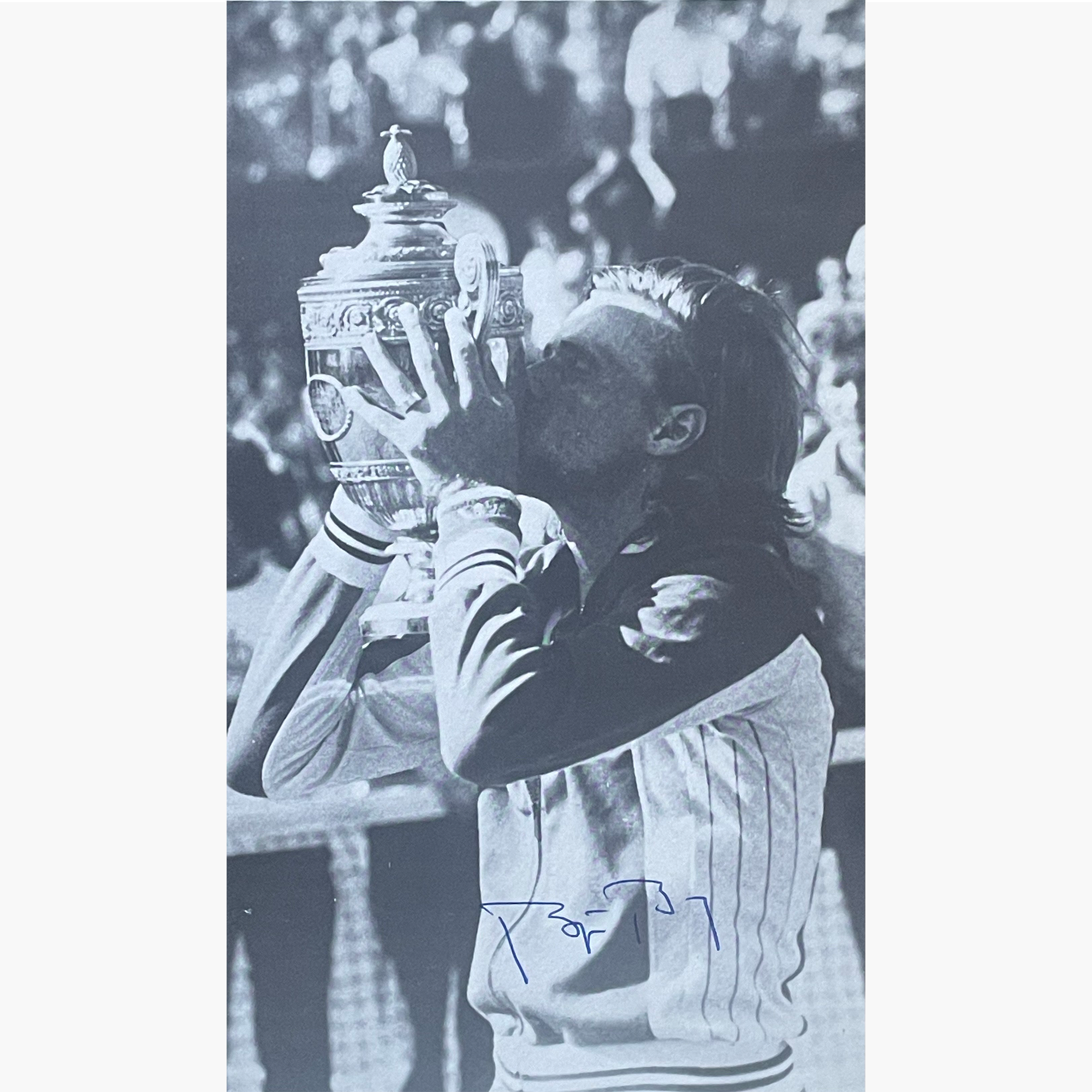 Bjorn Borg – Signed 20cm x 12cm Black & White Magazine Picture