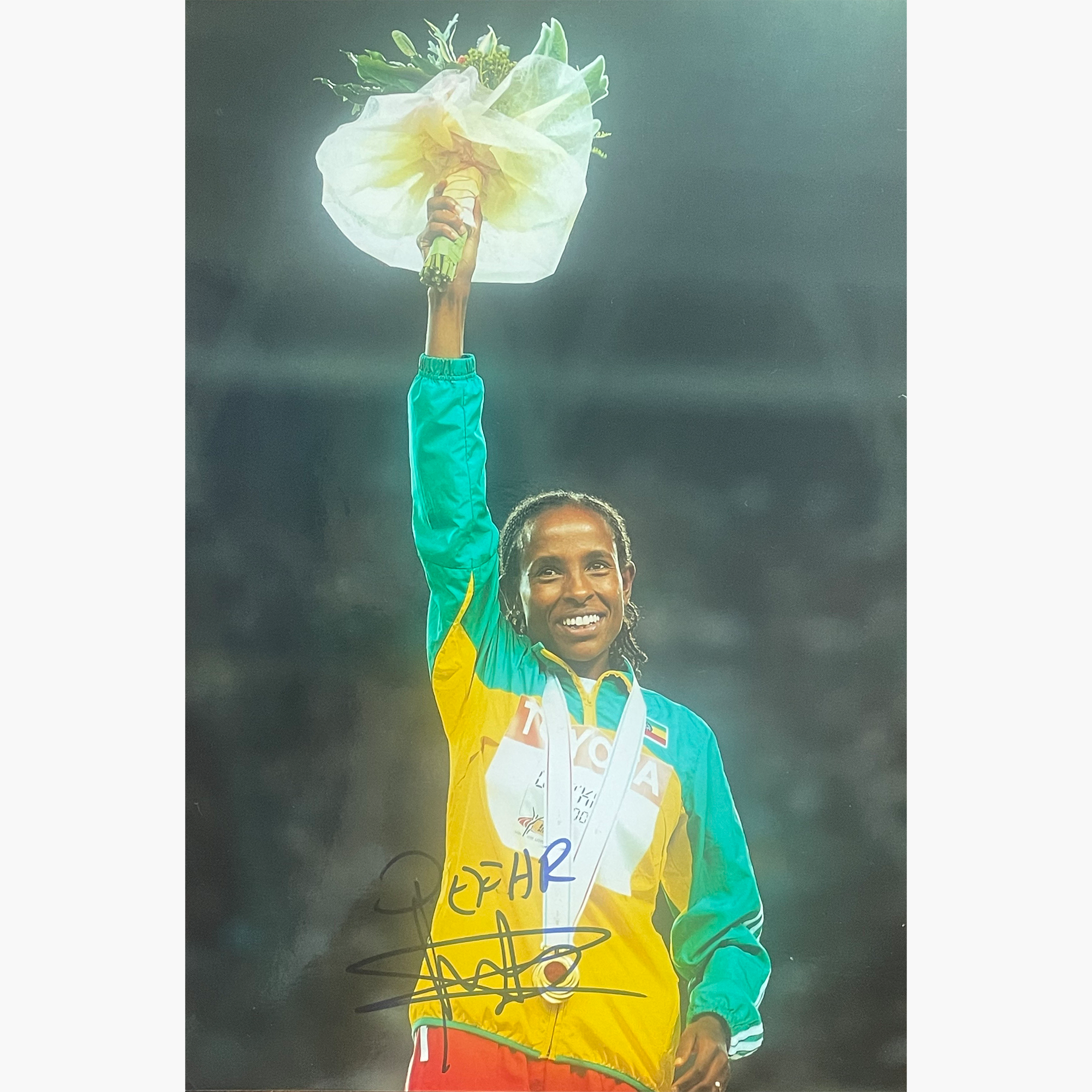 Meseret Defar – Signed 30cm x 20cm Colour Photo