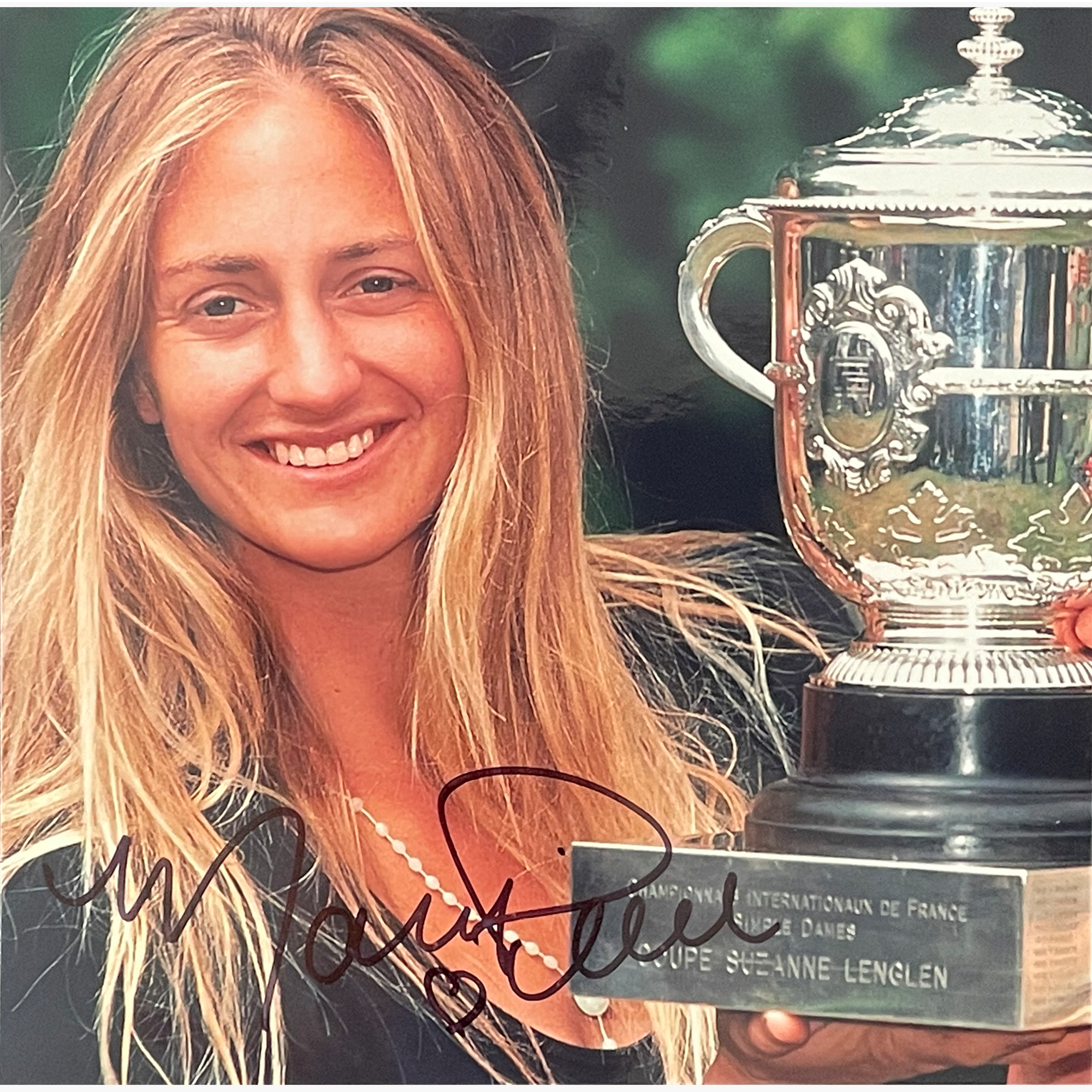 Mary Pierce - Signed 15.5cm x 15.5cm Colour Photo