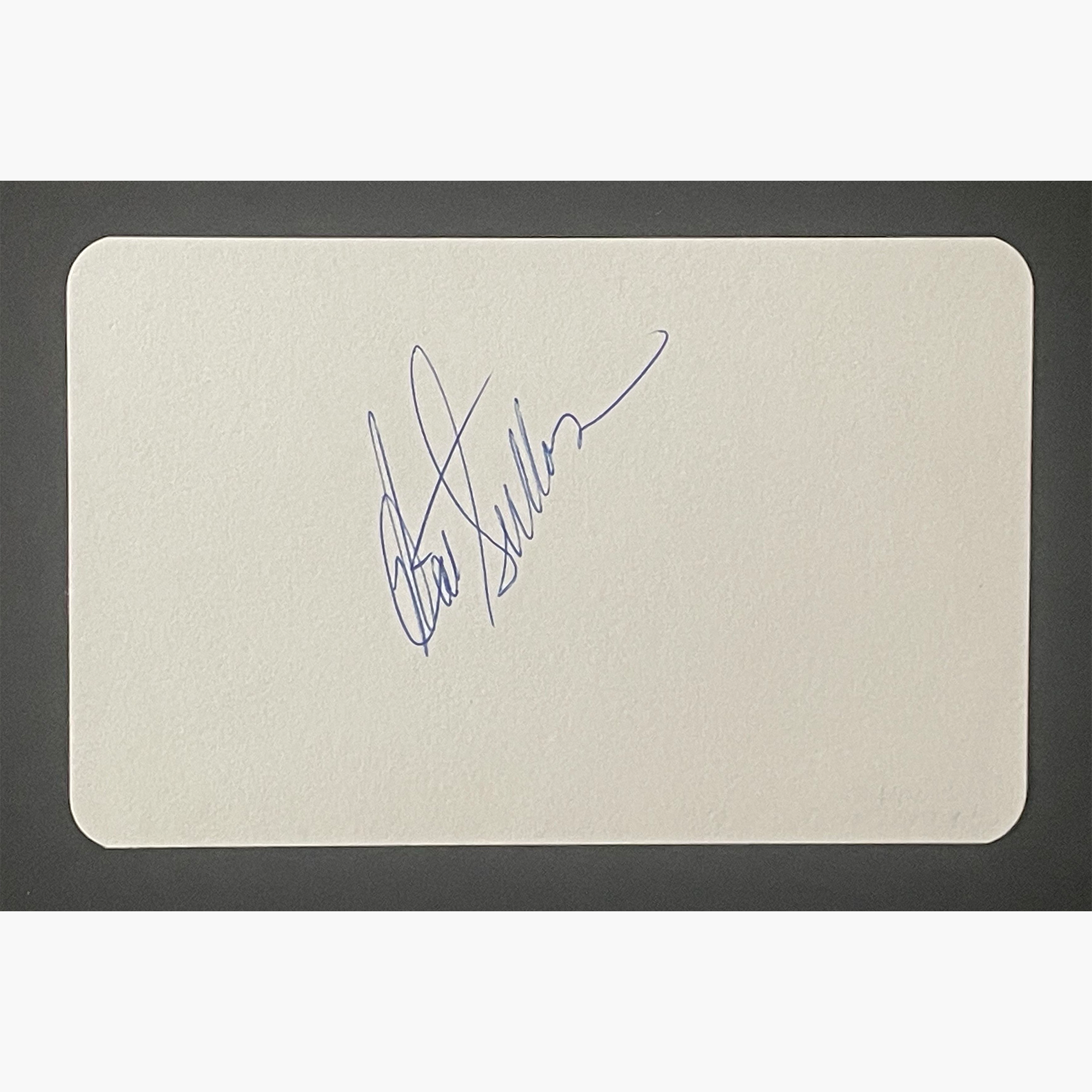 Hal Sutton – Signed 14cm x 9cm Plain White Card