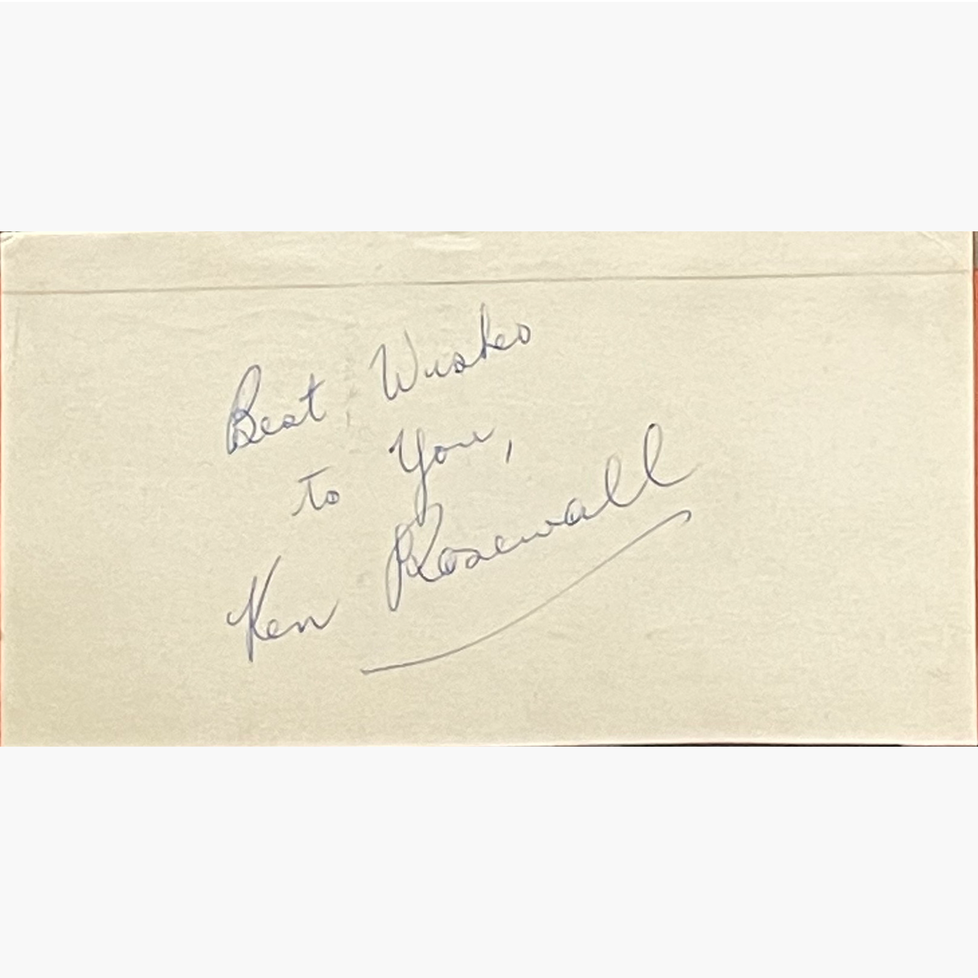 Ken Rosewall - Signed 31.5cm x 20cm Colour Magazine Picture