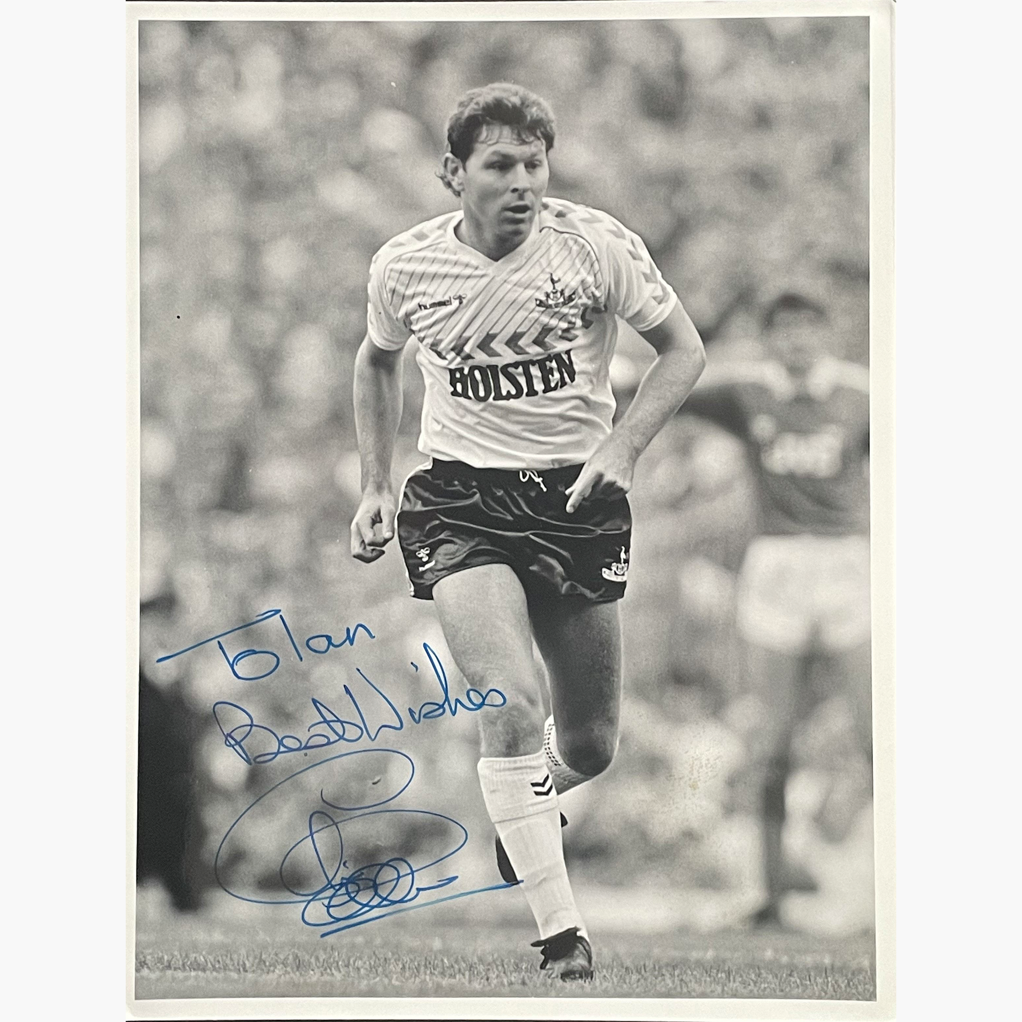 Clive Allen – Signed 21.5cm x 16.5cm Black & White Action Press Photo