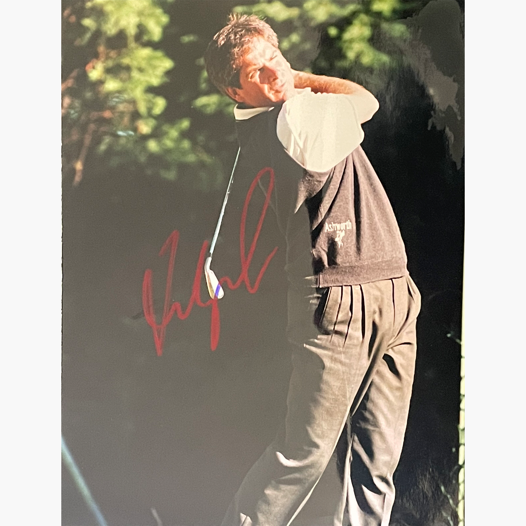 Fred Couples - Signed 25.5m x 19.2cm Colour Action Press Photo