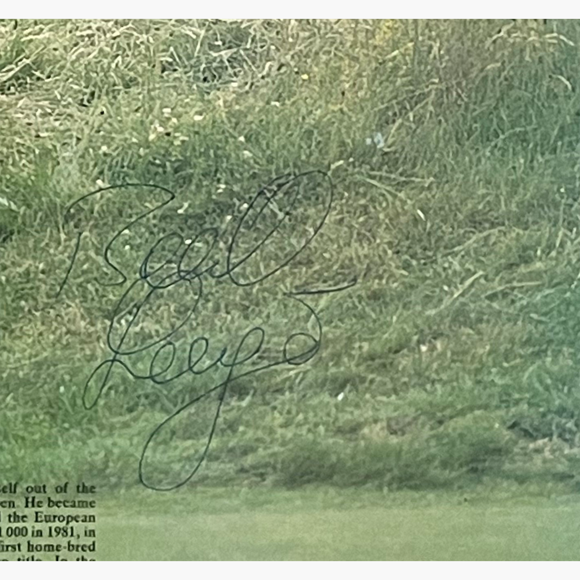 Bernhard Langer – Signed 29cm x 20cm Colour Action Magazine Picture