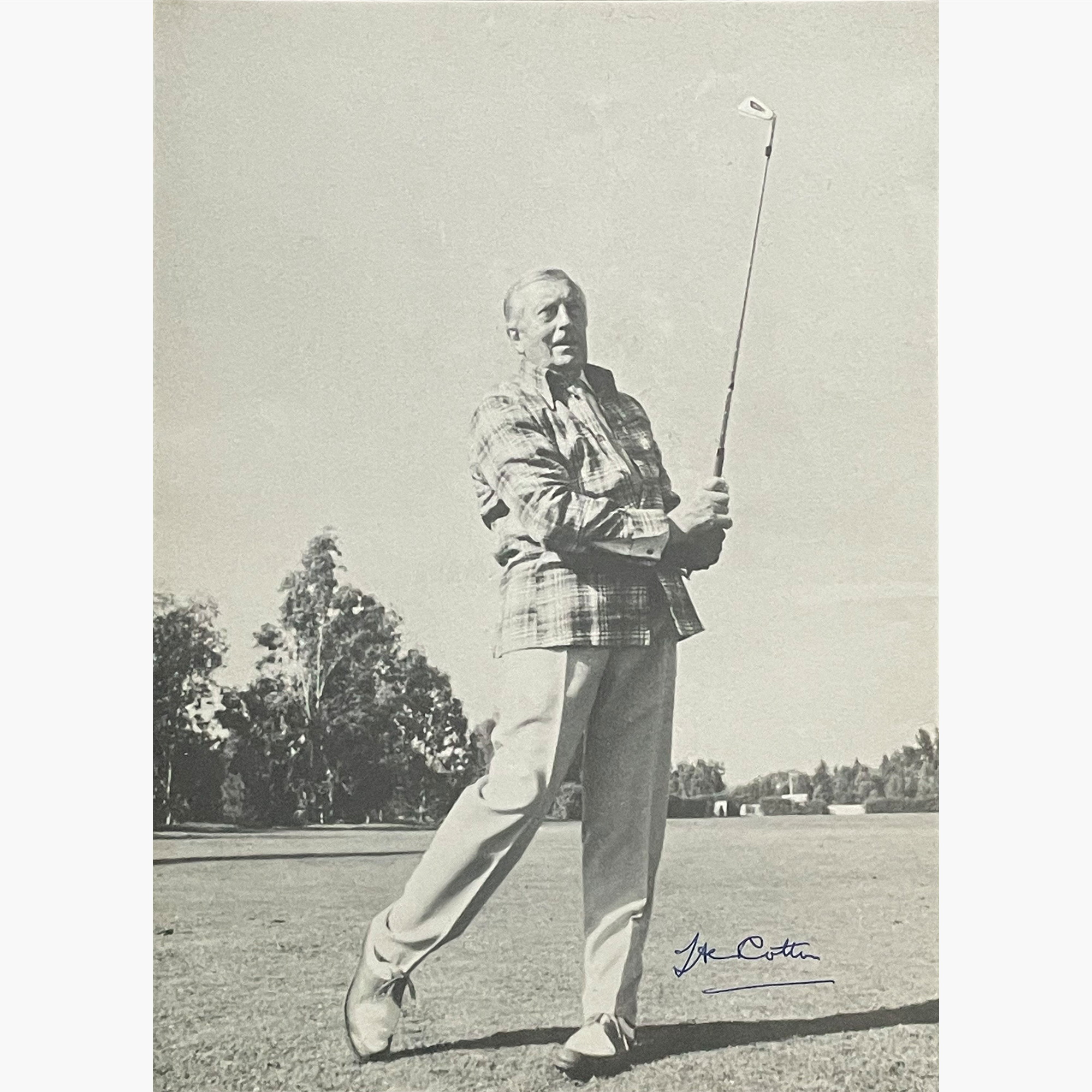 Henry Cotton – Signed 24cm x 17.5cm Picture