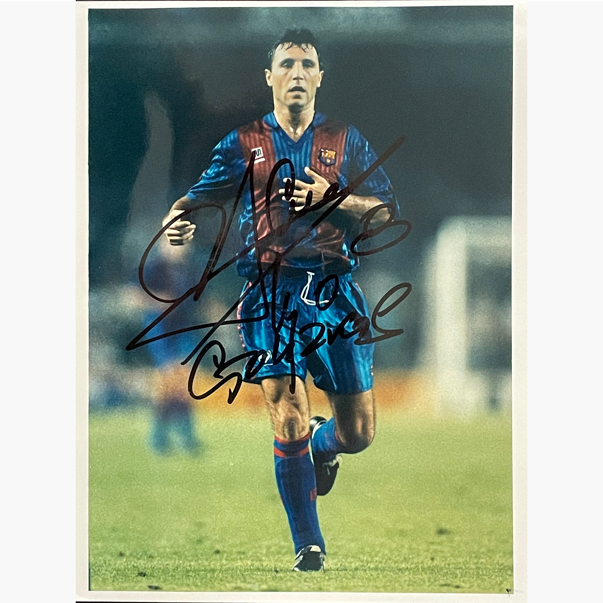 Hristo Stoichkov – Signed 25.5cm x 19cm Colour Action Press Photo