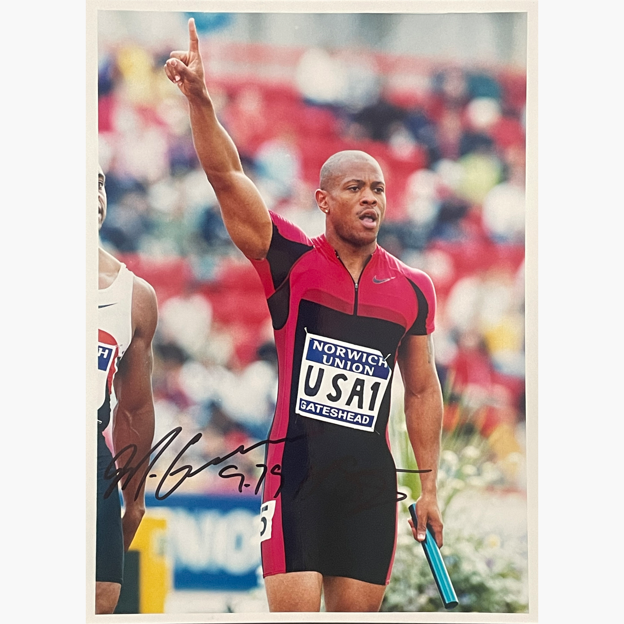 Maurice Greene – Signed 25.3cm x 19cm Colour Press Photo
