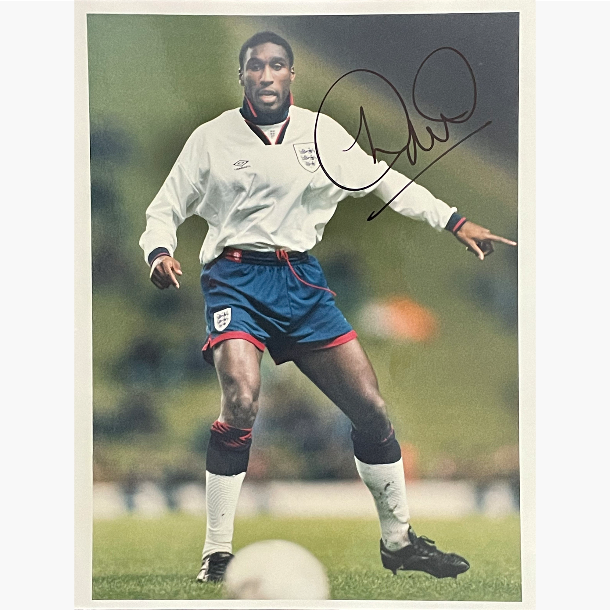 Sol Campbell – Signed 25.5cm x 20cm Colour Action Press Photo