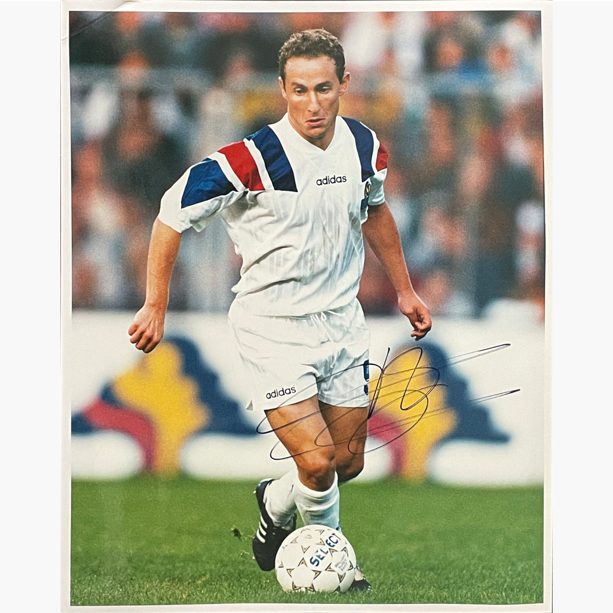 Jean Pierre Papin – Signed 25.5cm x 20cm Colour Action Press Photo