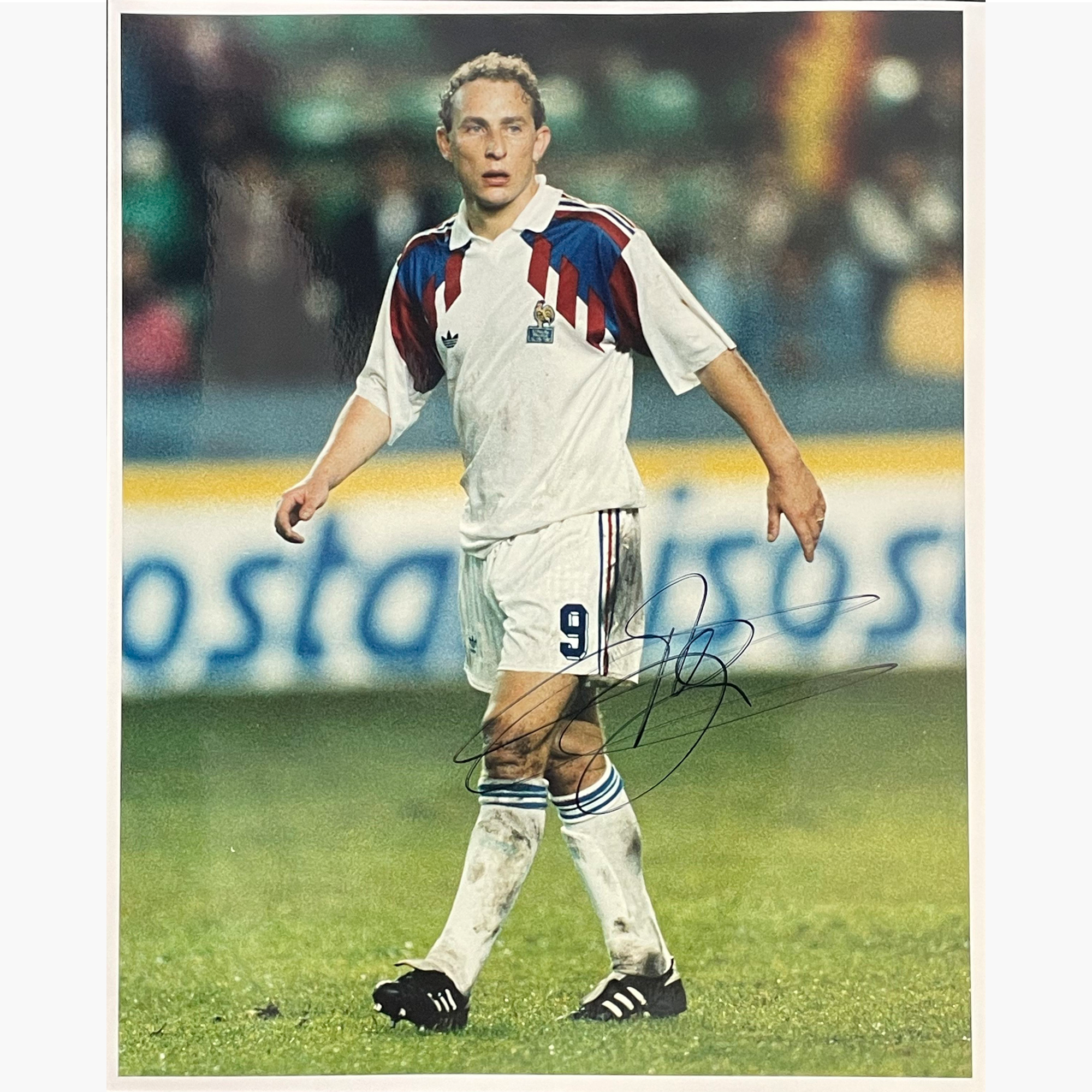Jean Pierre Papin – Signed 25.5cm x 20cm Colour Action Press Photo