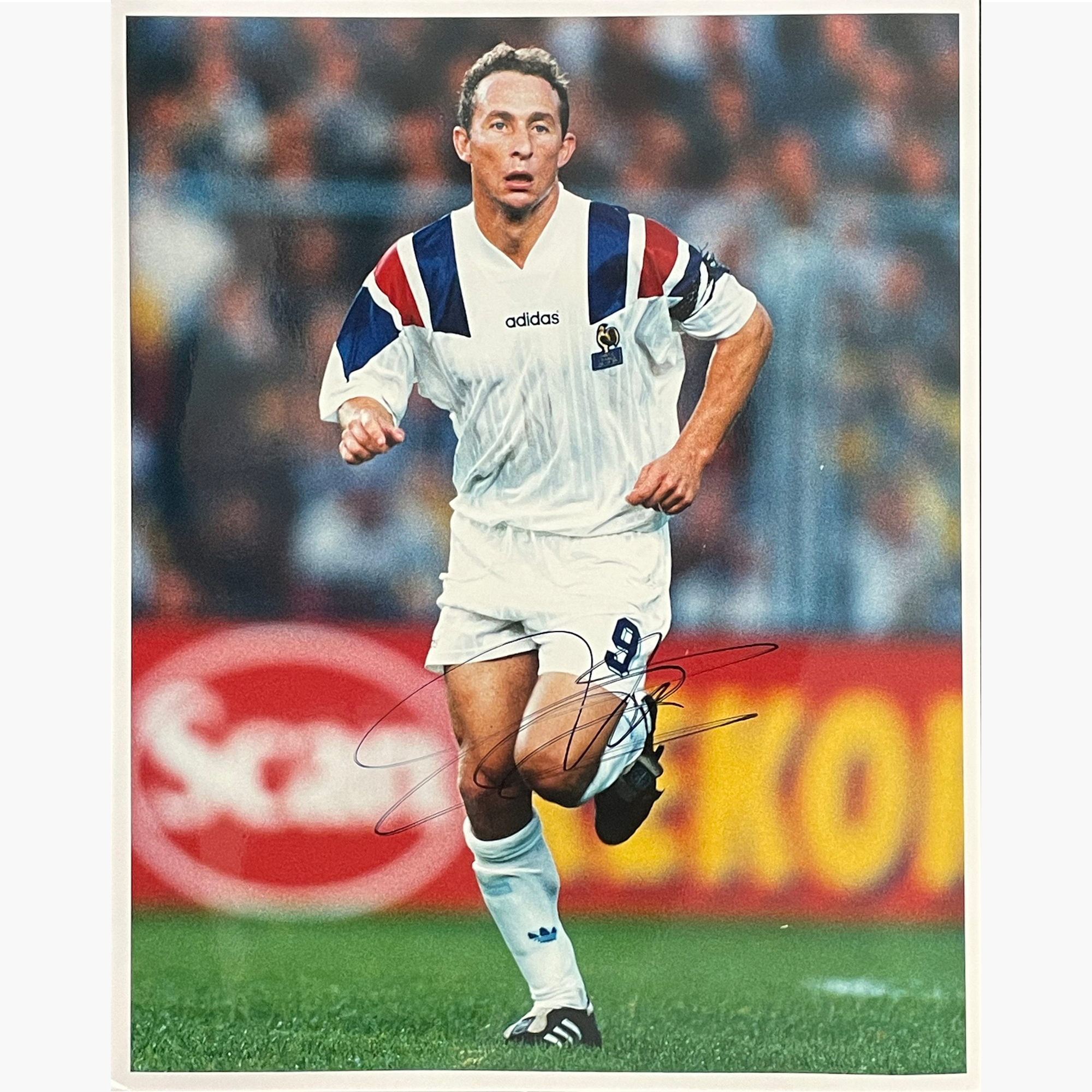 Jean Pierre Papin – Signed 25.5cm x 20cm Colour Action Press Photo