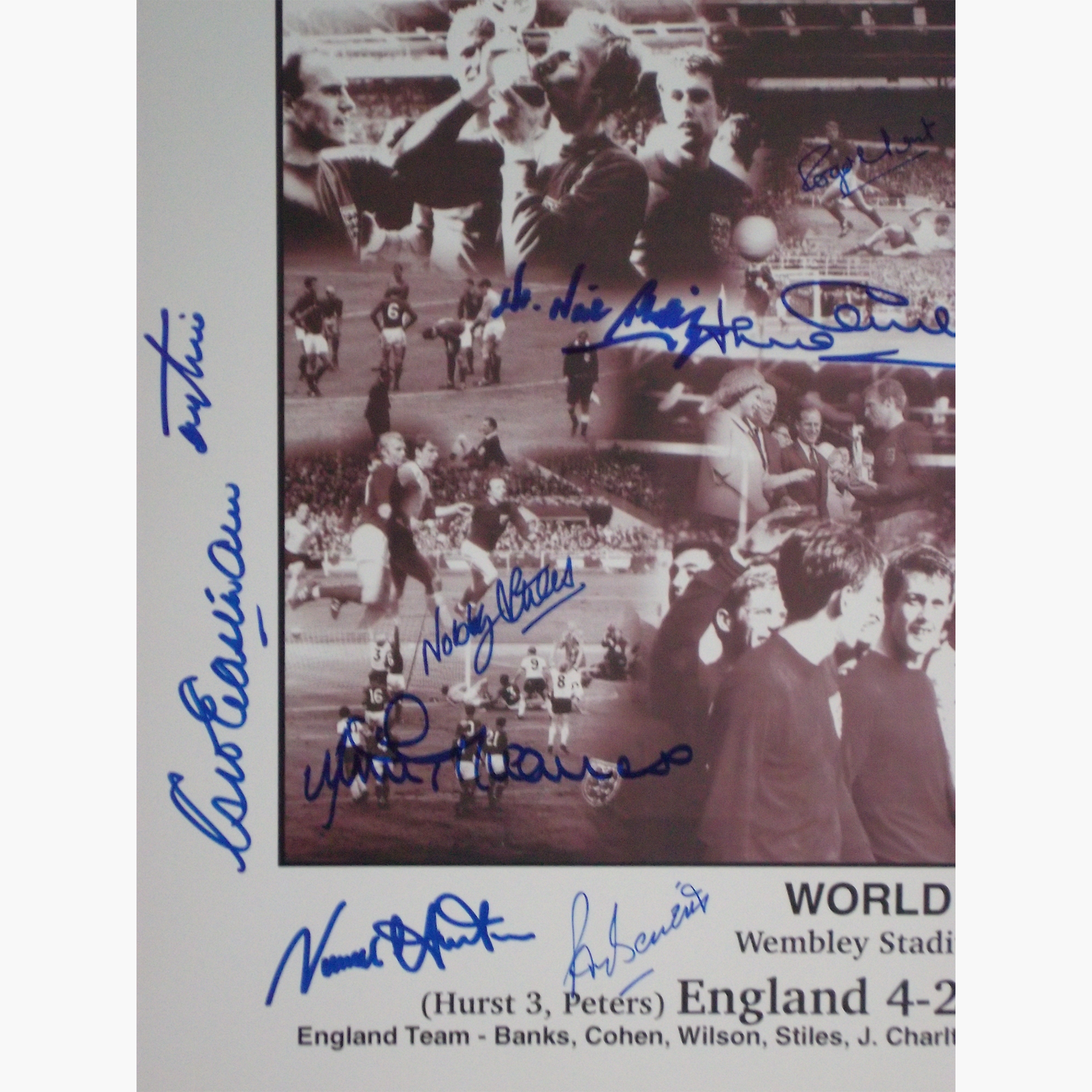 1966 England Signed Montage – World Cup Final Squad (17.75" x 12.5")
