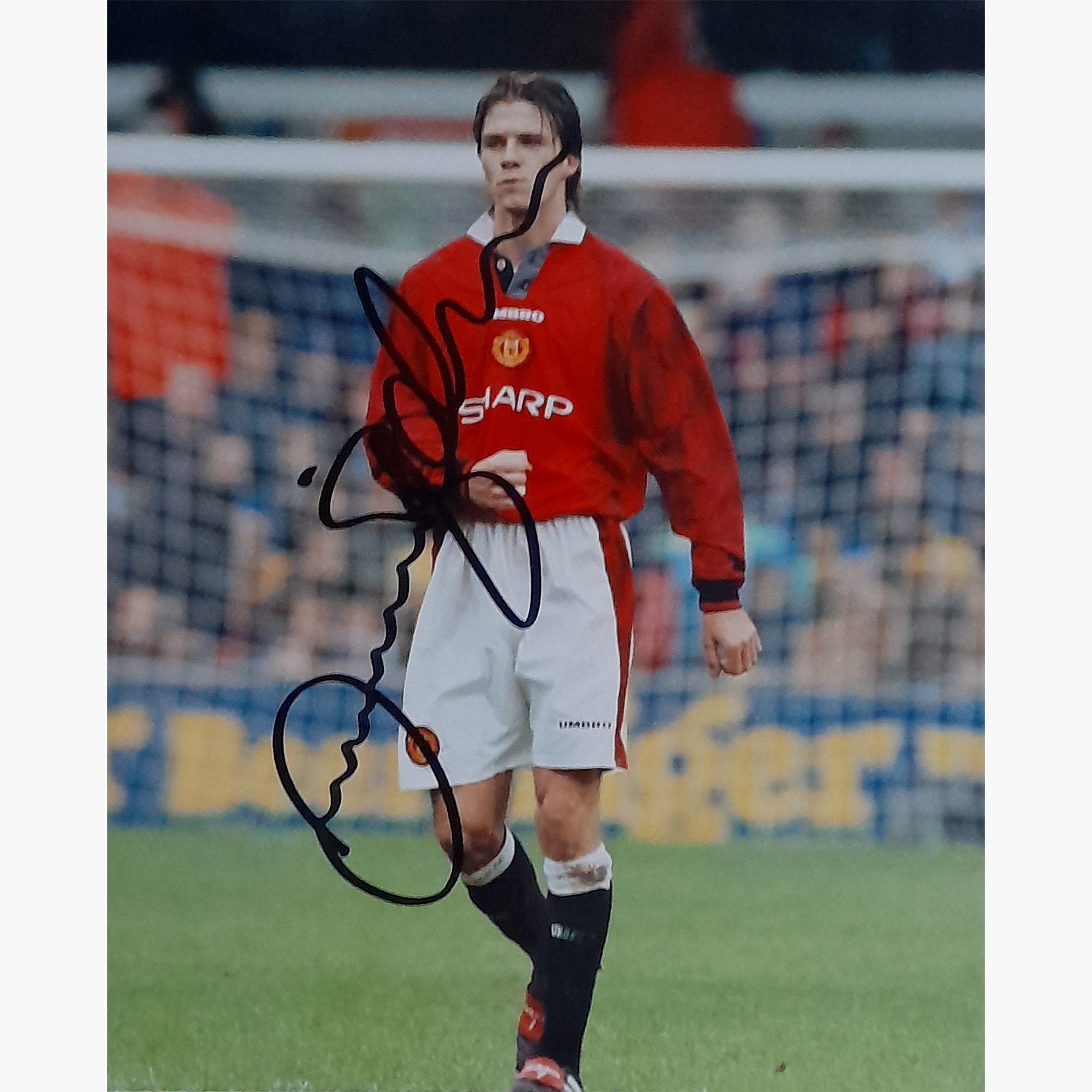 David Beckham Signed Photo – Classic Manchester United Pose (10" x 8")