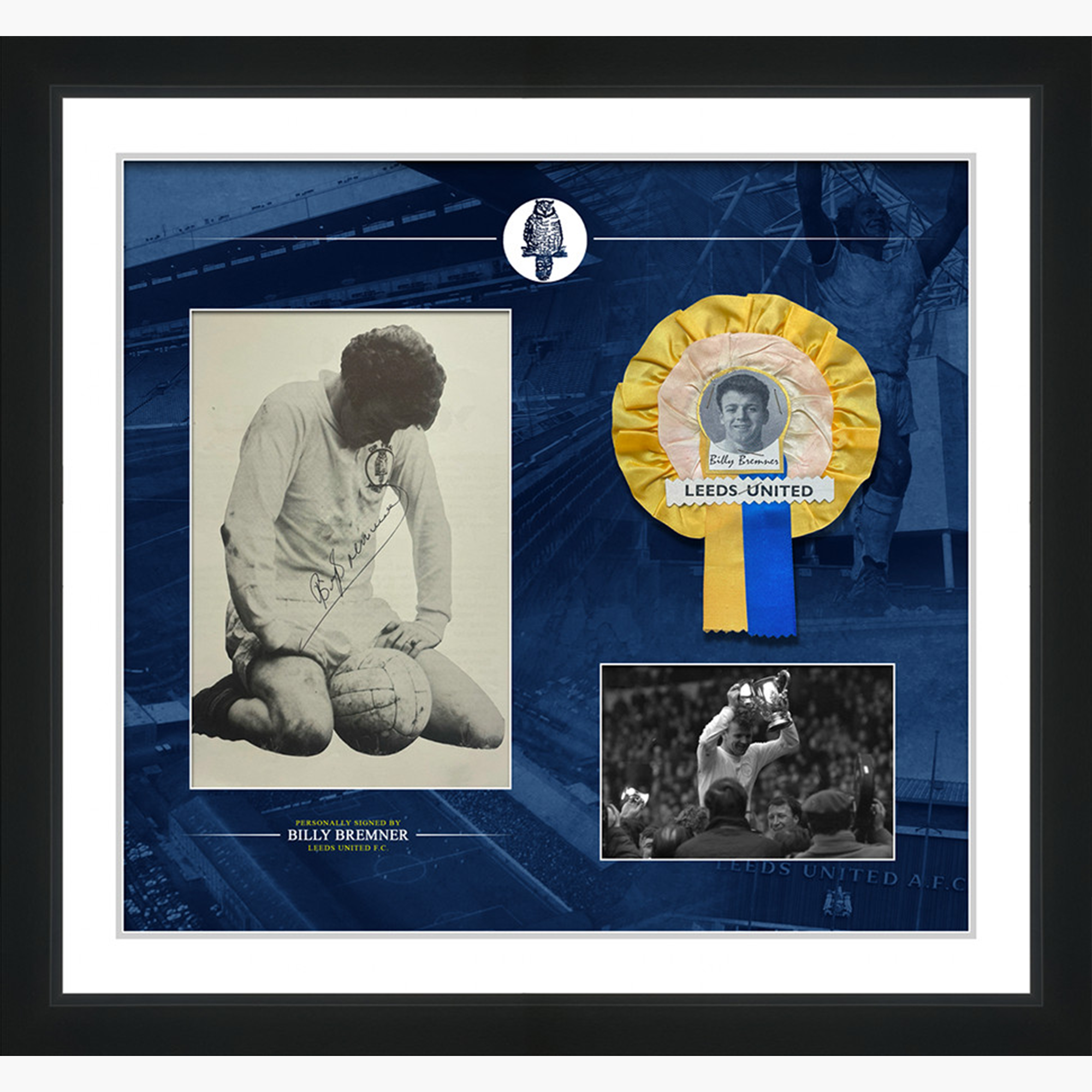 Billy Bremner Signed Display – Leeds United Legend