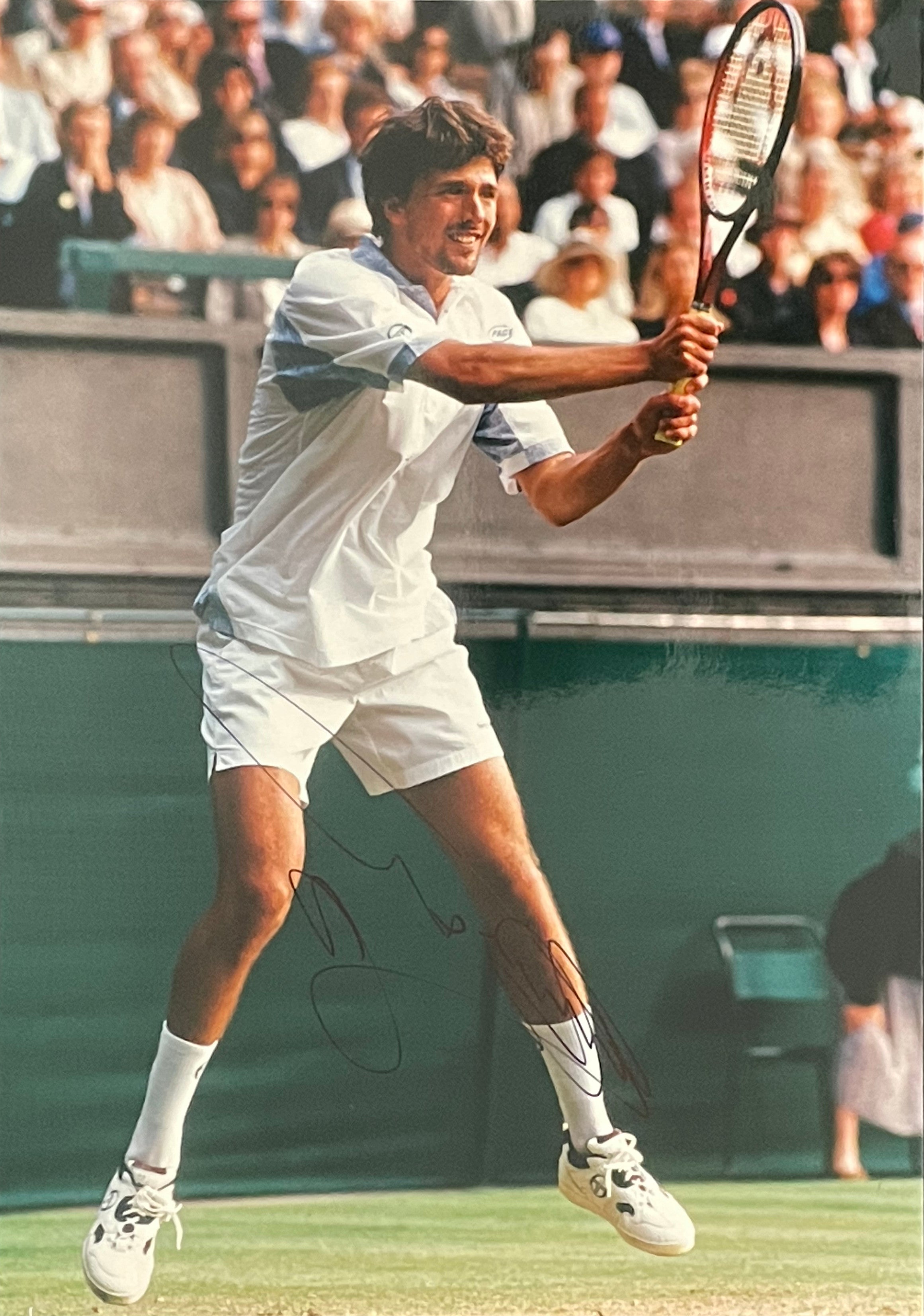 Goran Ivanisevic - Signed 25.5cm x 18cm Colour Action Photo