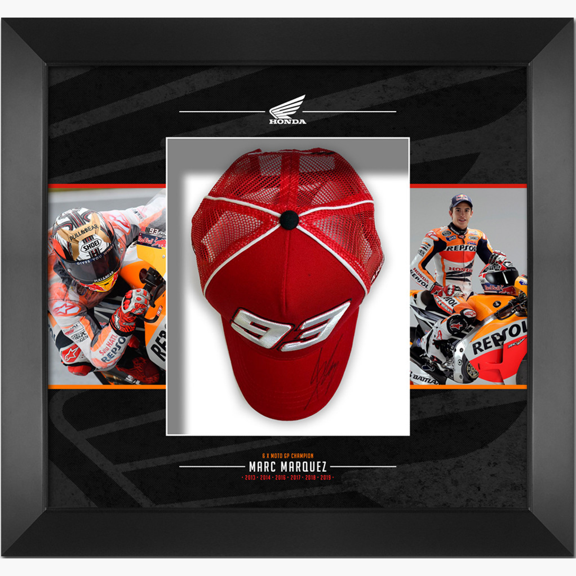 Marc Márquez Signed Display – MotoGP Legend