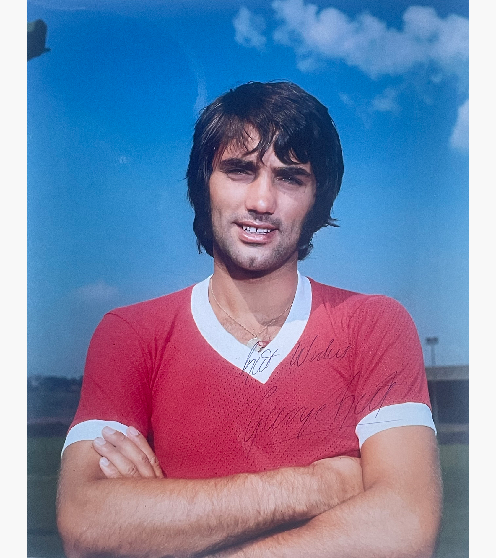George Best – Signed 25.5cm x 20.4cm Colour Photo