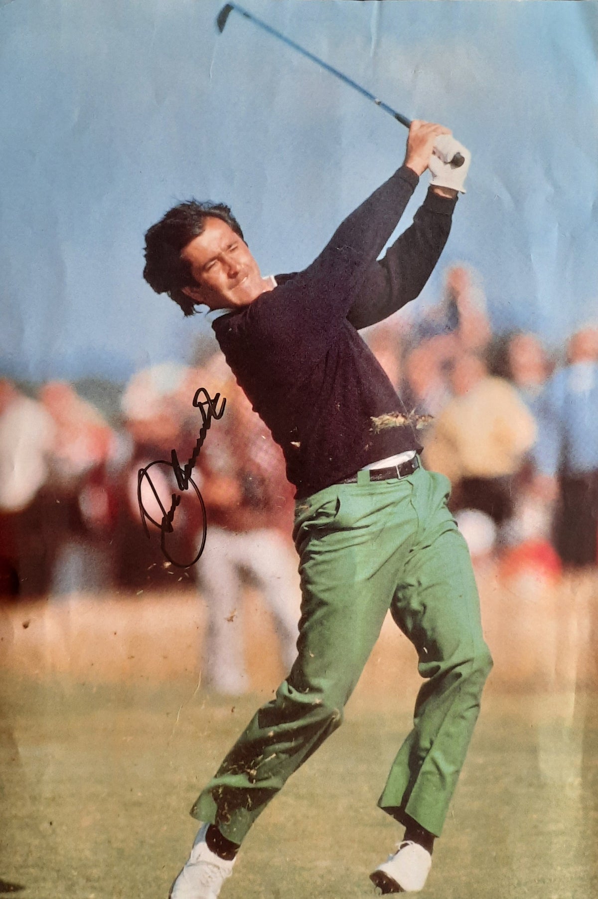 Seve Ballesteros Hand Signed Colour Photograph 1988 Open Champion