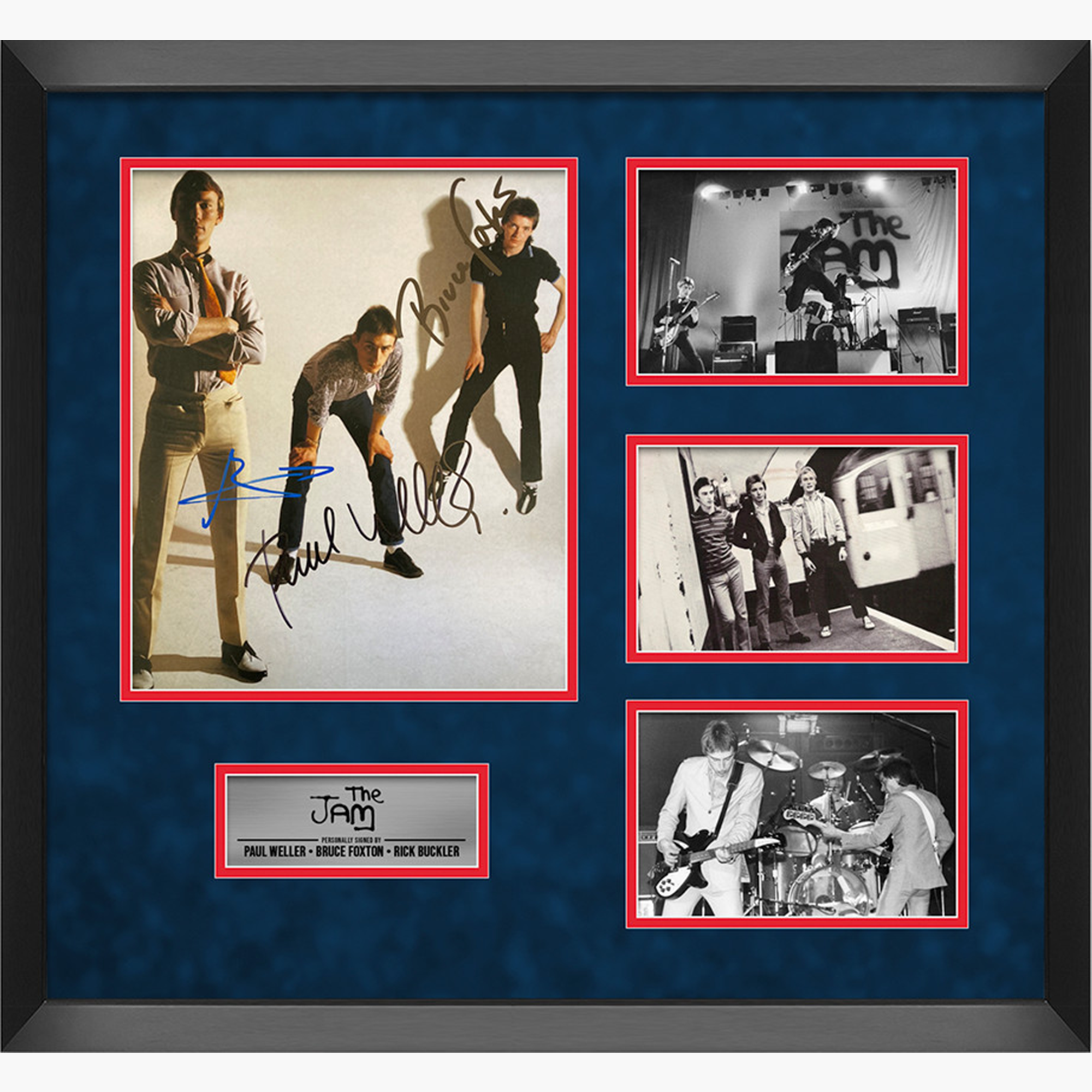 The Jam Fully Signed Photo Montage Display – Weller, Buckler, Foxton