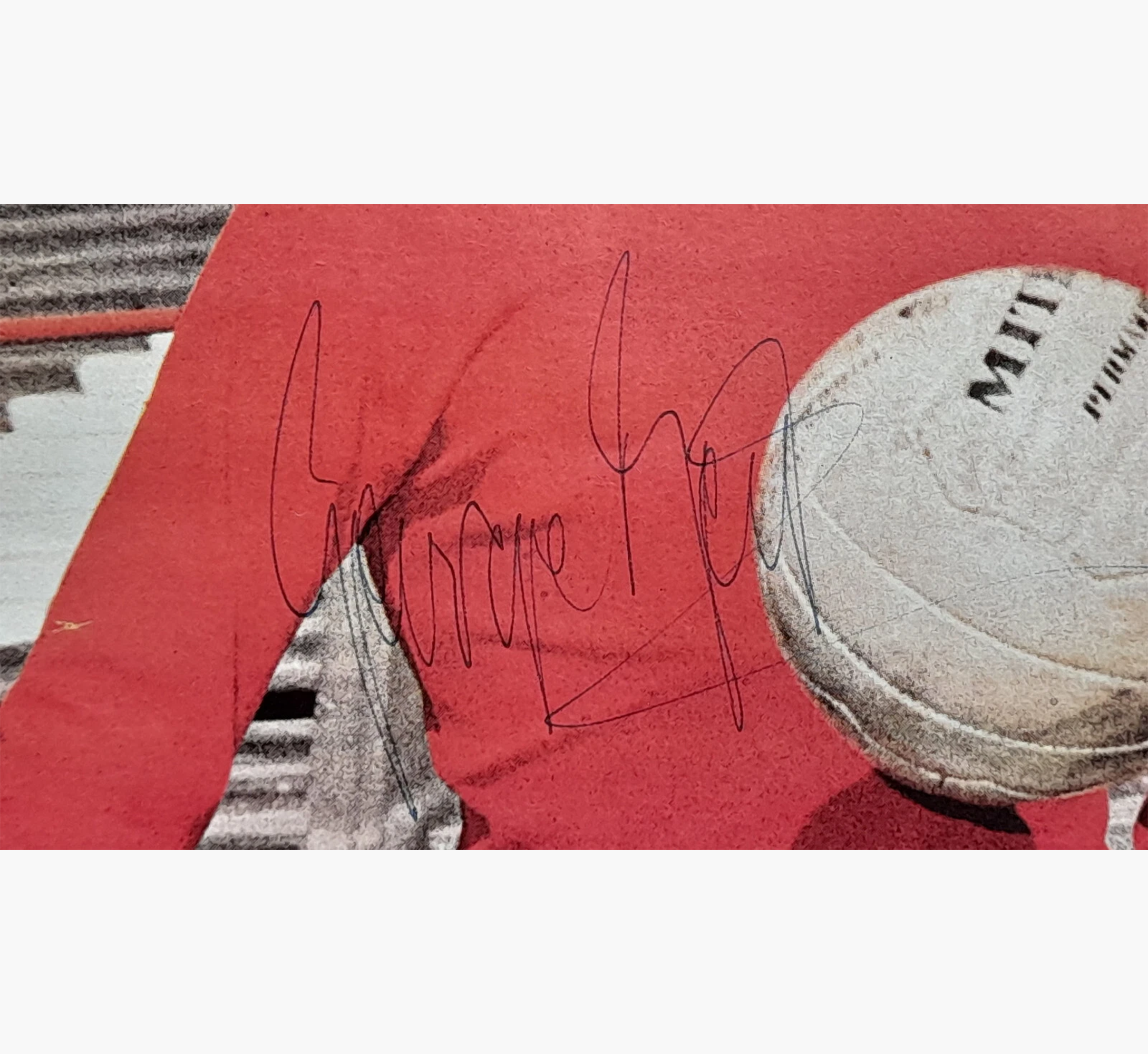 George Best Signed Manchester United 'Shoot!' Centrefold Poster