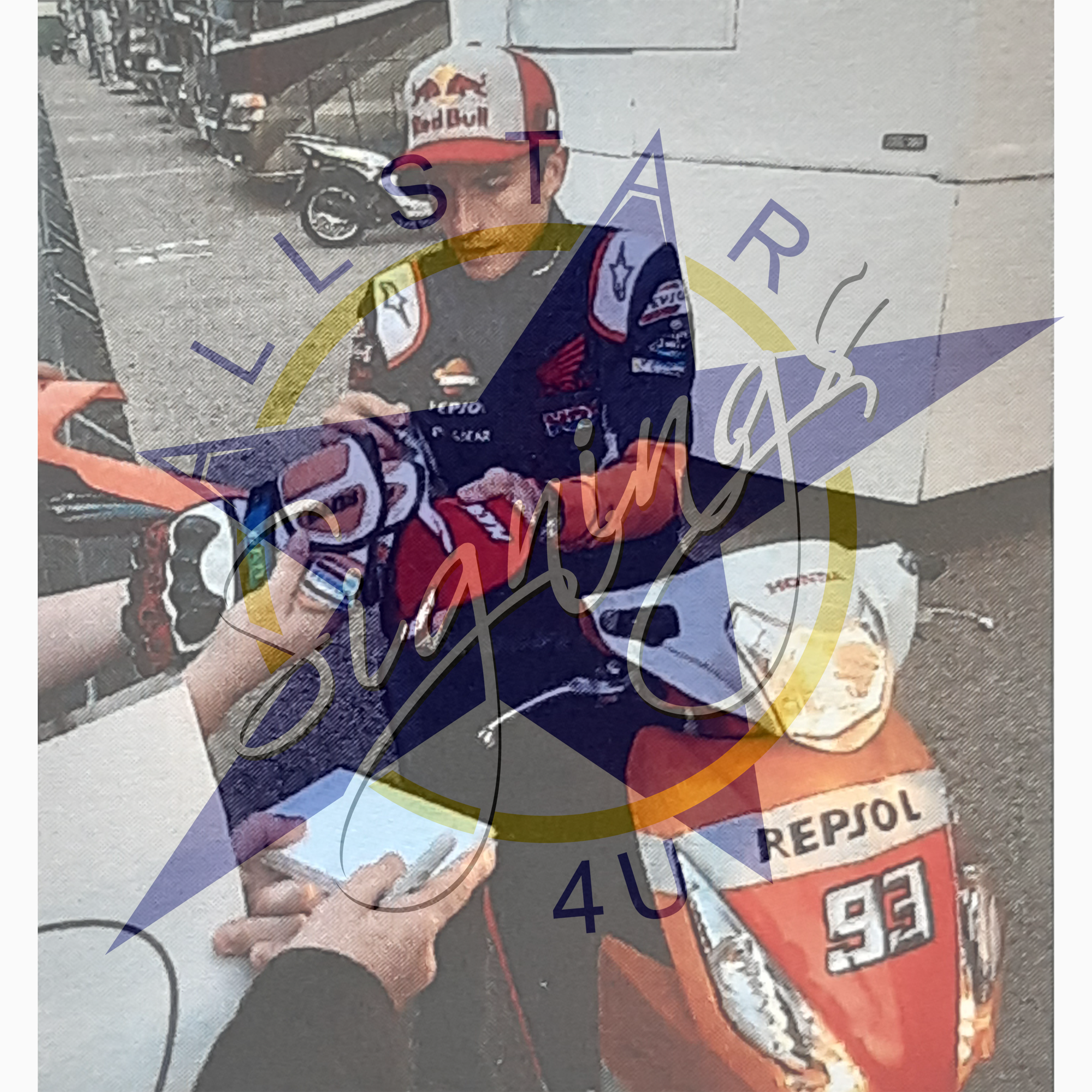 Marc Márquez Signed Display – World Champion Tribute