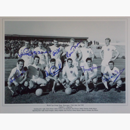 England v Argentina 1962 World Cup Team Signed Photo – Limited Edition (1 of 20)