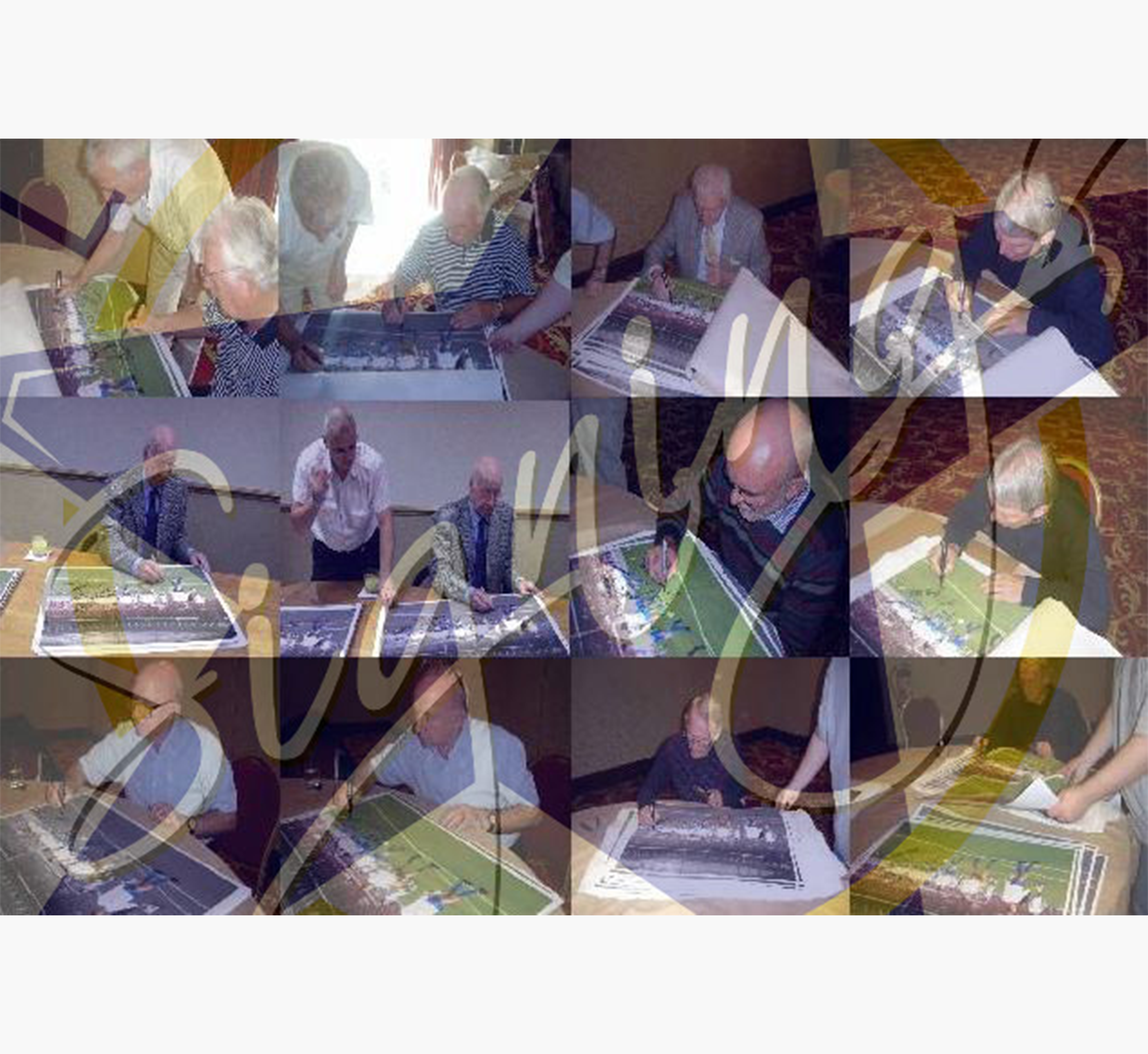 Manchester United 1968 European Cup Final Signed Print – Fully Colourised