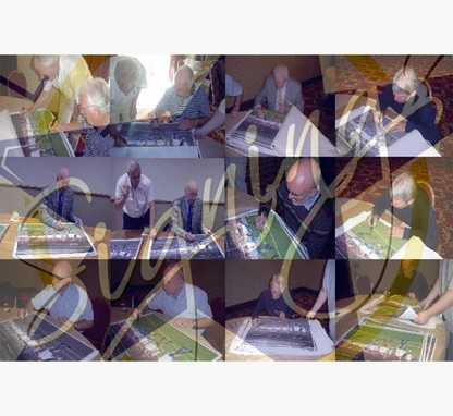 Manchester United 1968 European Cup Final Signed Print – Fully Colourised