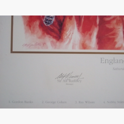 1966 World Cup Final Limited Edition Print – Signed by Bobby Moore & Sir Alf Ramsey (No. 19 of 1966)