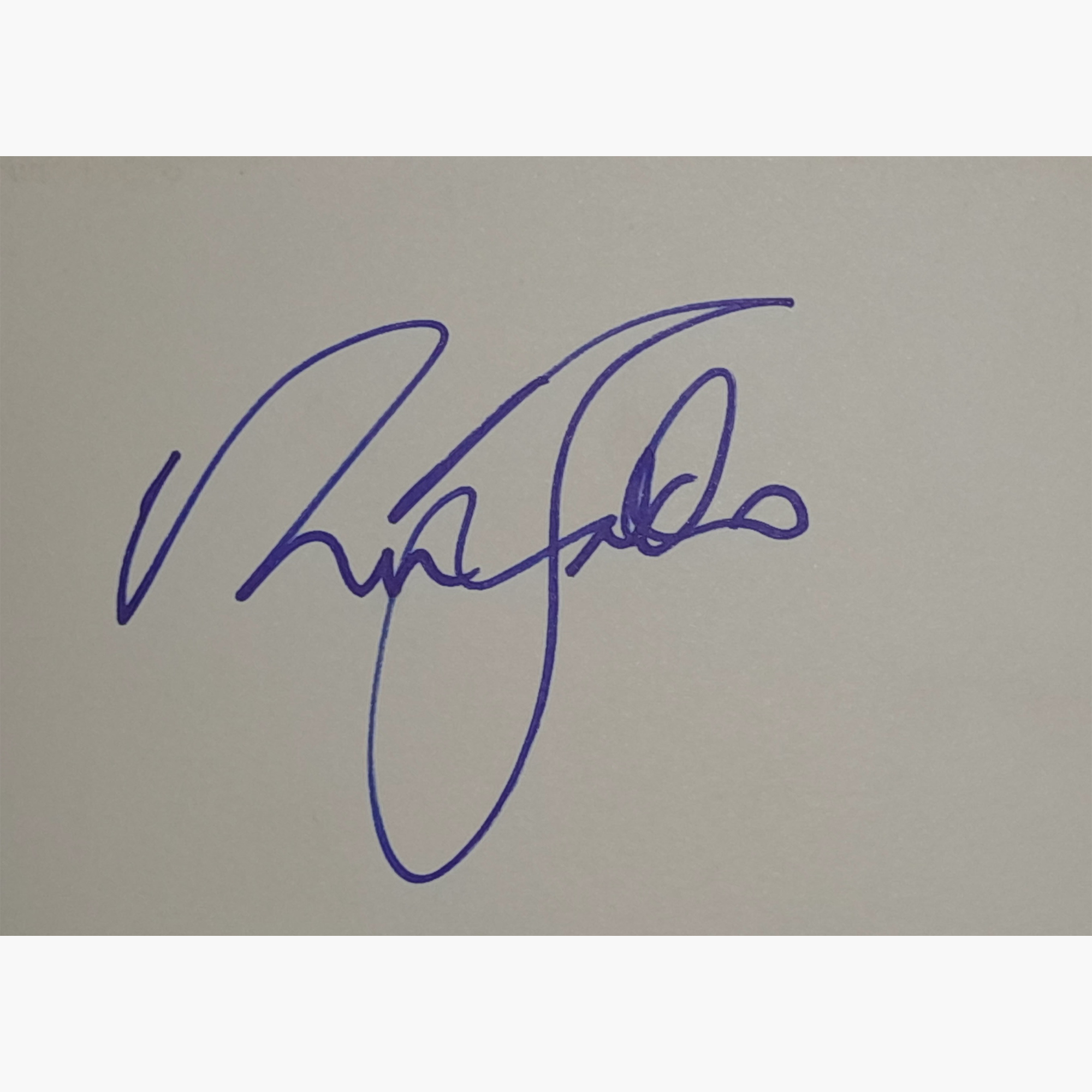 Nick Faldo – Signed 14.8cm x 10.5cm Plain White Card