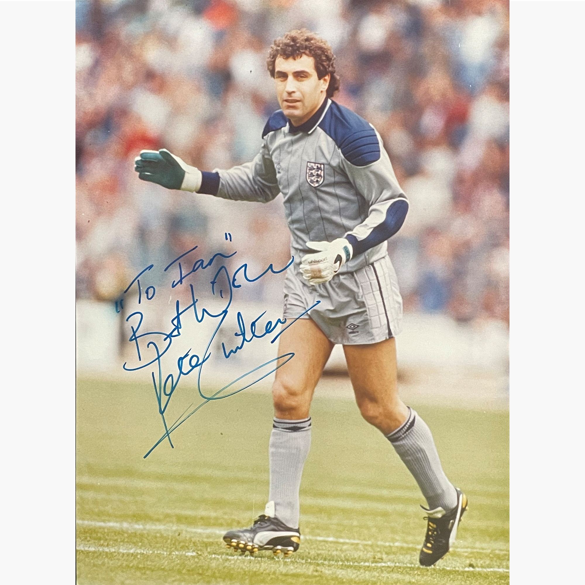 Peter Shilton – Signed 20cm x 15cm Colour Action Photo