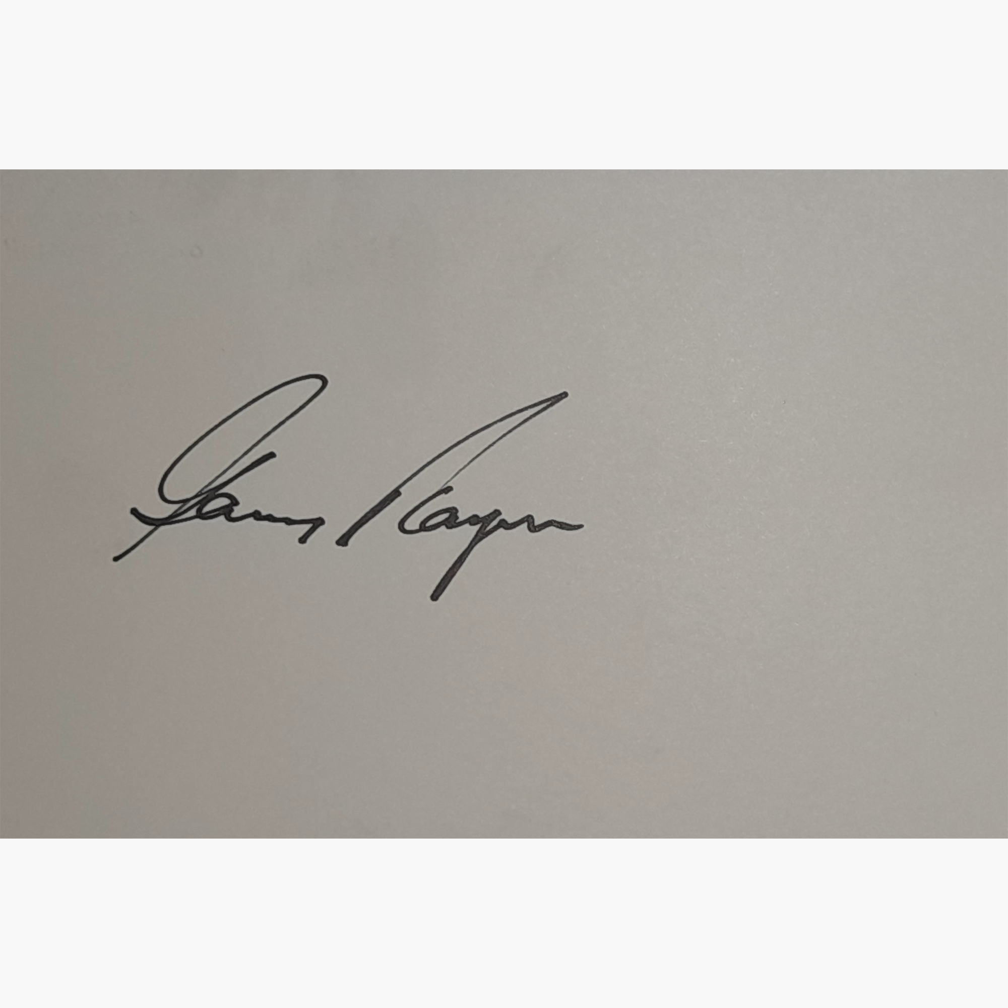 Gary Player – Signed 15cm x 10cm Plain White Card
