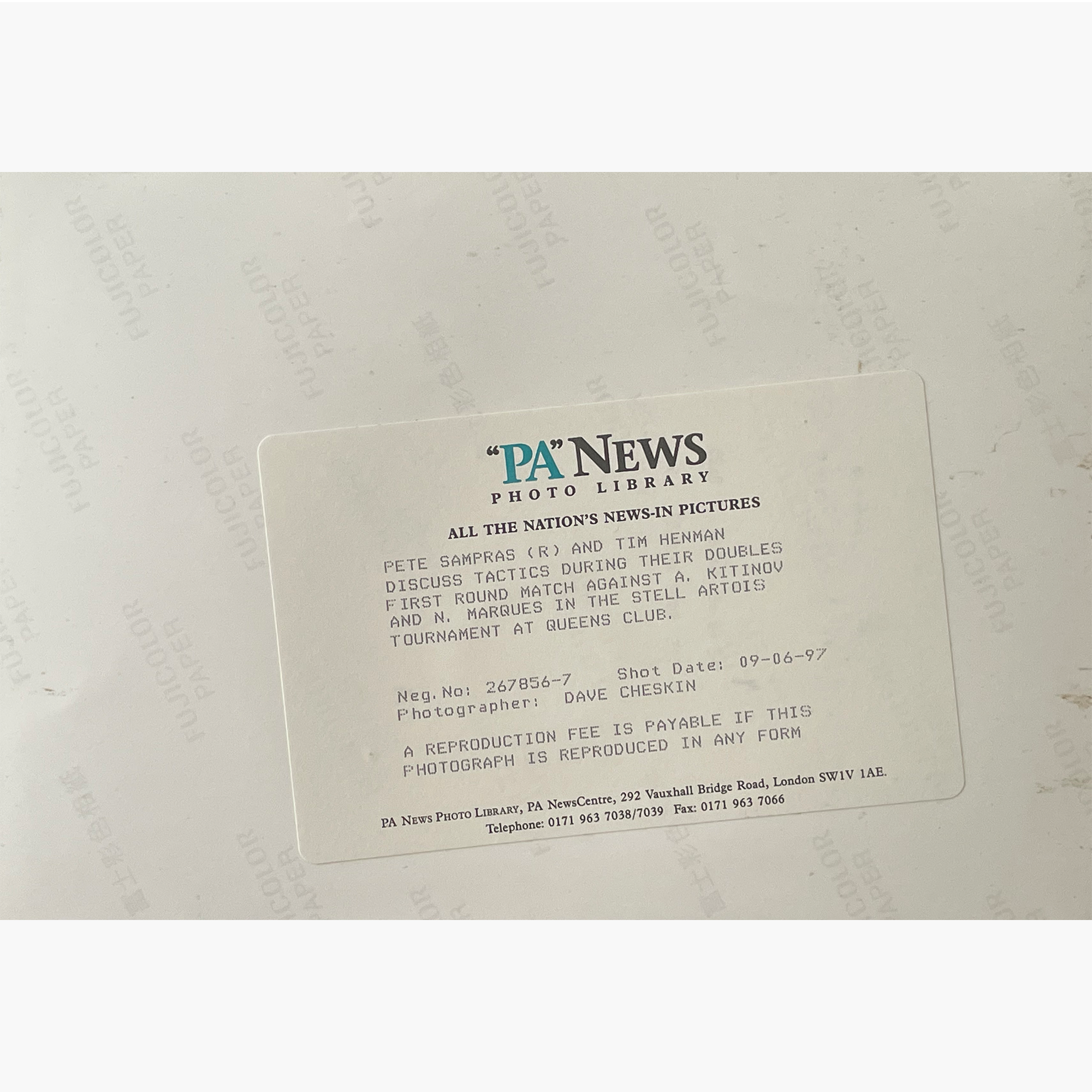 Tim Henman - Signed 25.5cm x 17.5cm Colour Press Photo