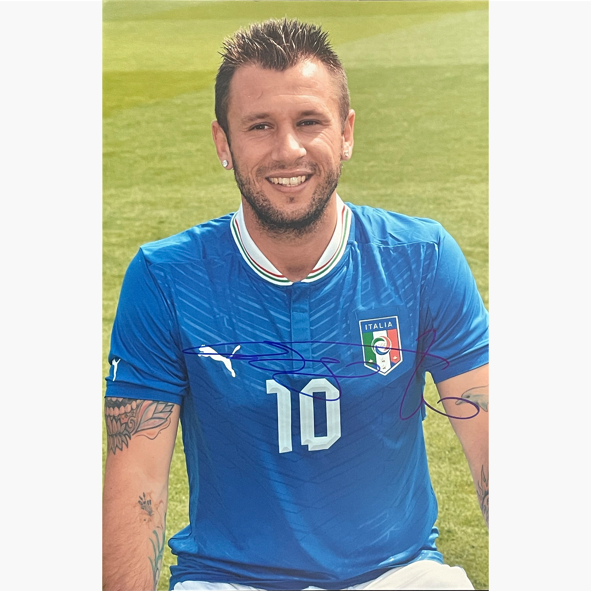 Antonio Cassano – Signed 30cm x 20cm Colour Photo