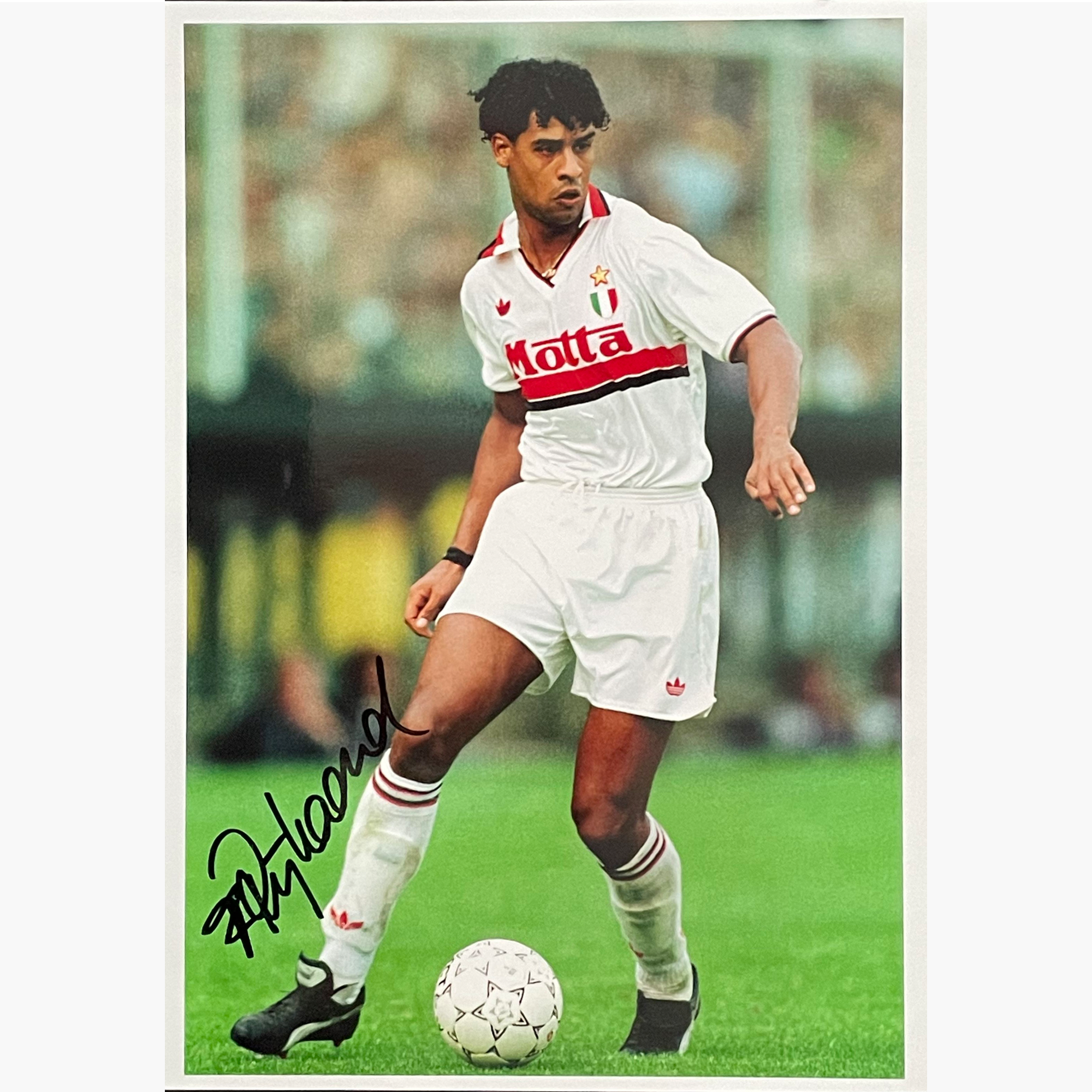 Frank Rijkaard – Signed 25.5cm x 18cm Colour Action Photo