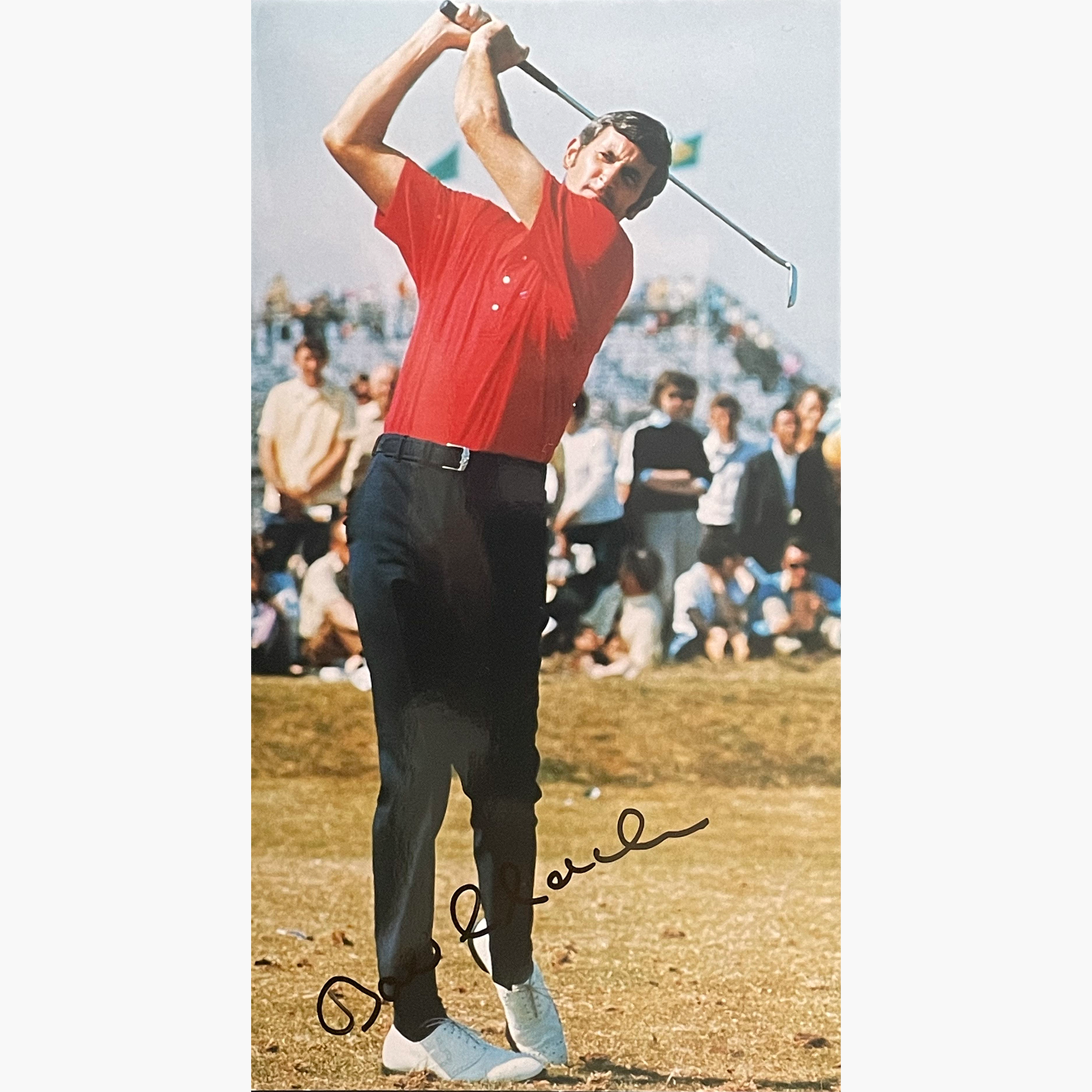 Bob Charles - Signed 25cm x 14cm Colour Action Magazine Picture