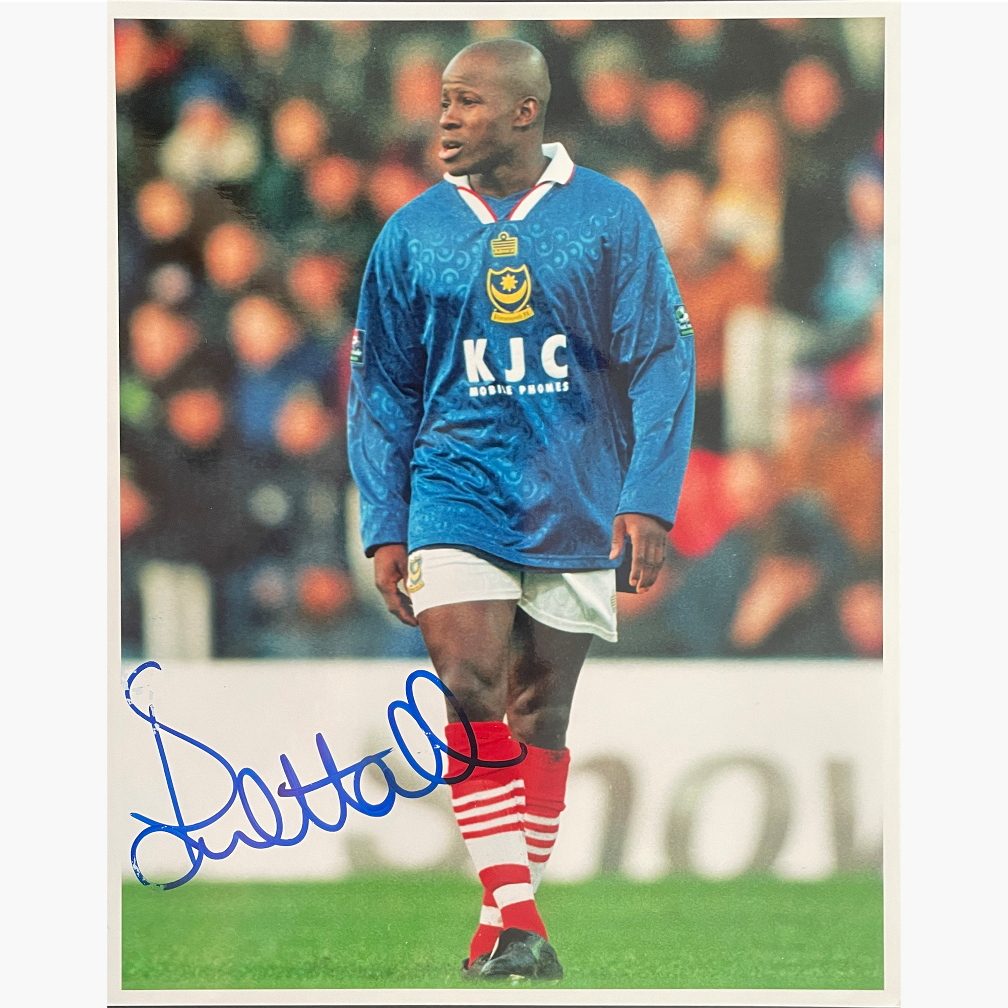 Stern John – Signed 25cm x 20cm Colour Action Photo