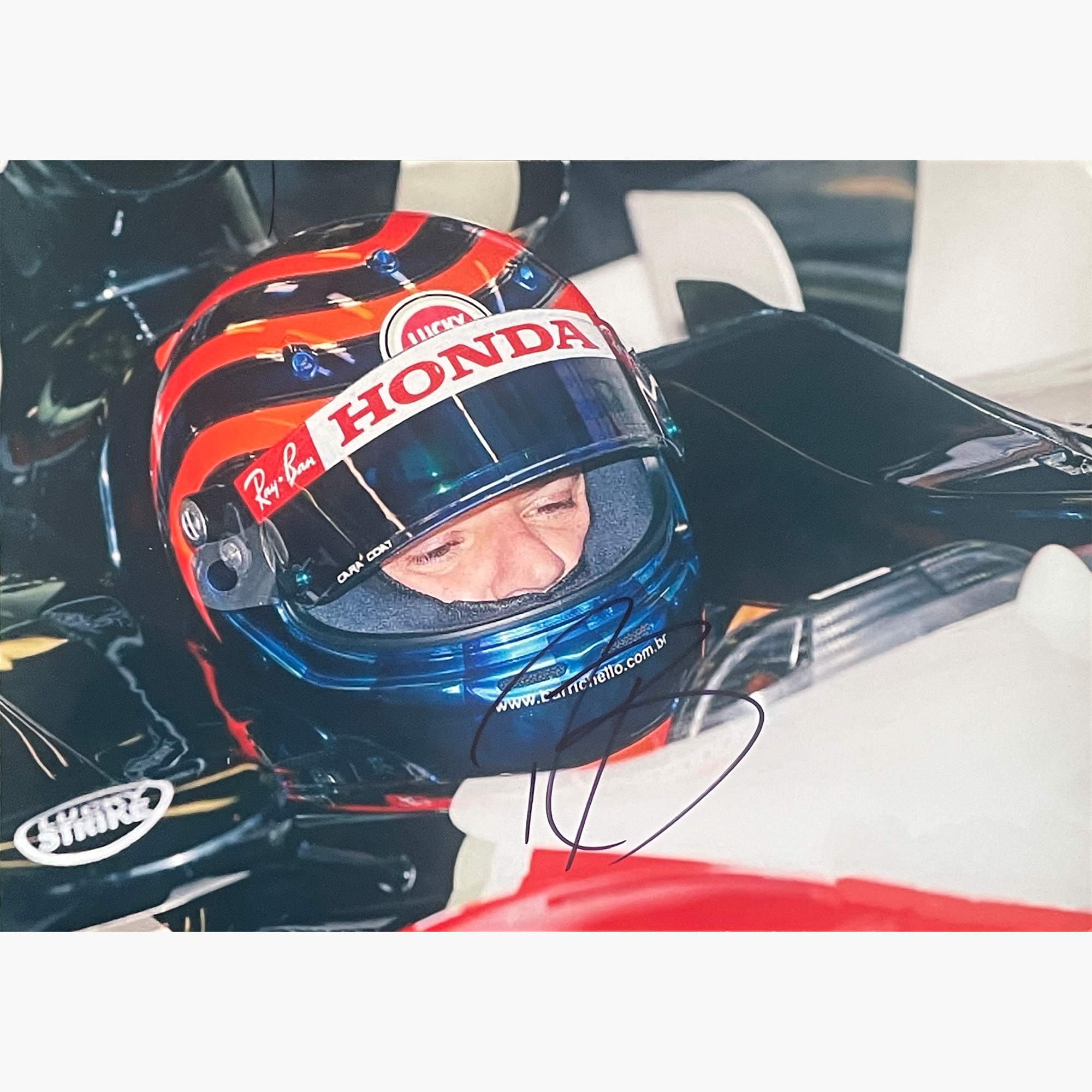 Rubens Barrichello – Signed 30.5cm x 20.5cm Colour Photo
