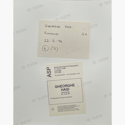Gheorghe Hagi – Signed 25.5cm x 20.5cm Colour Action Press Photo