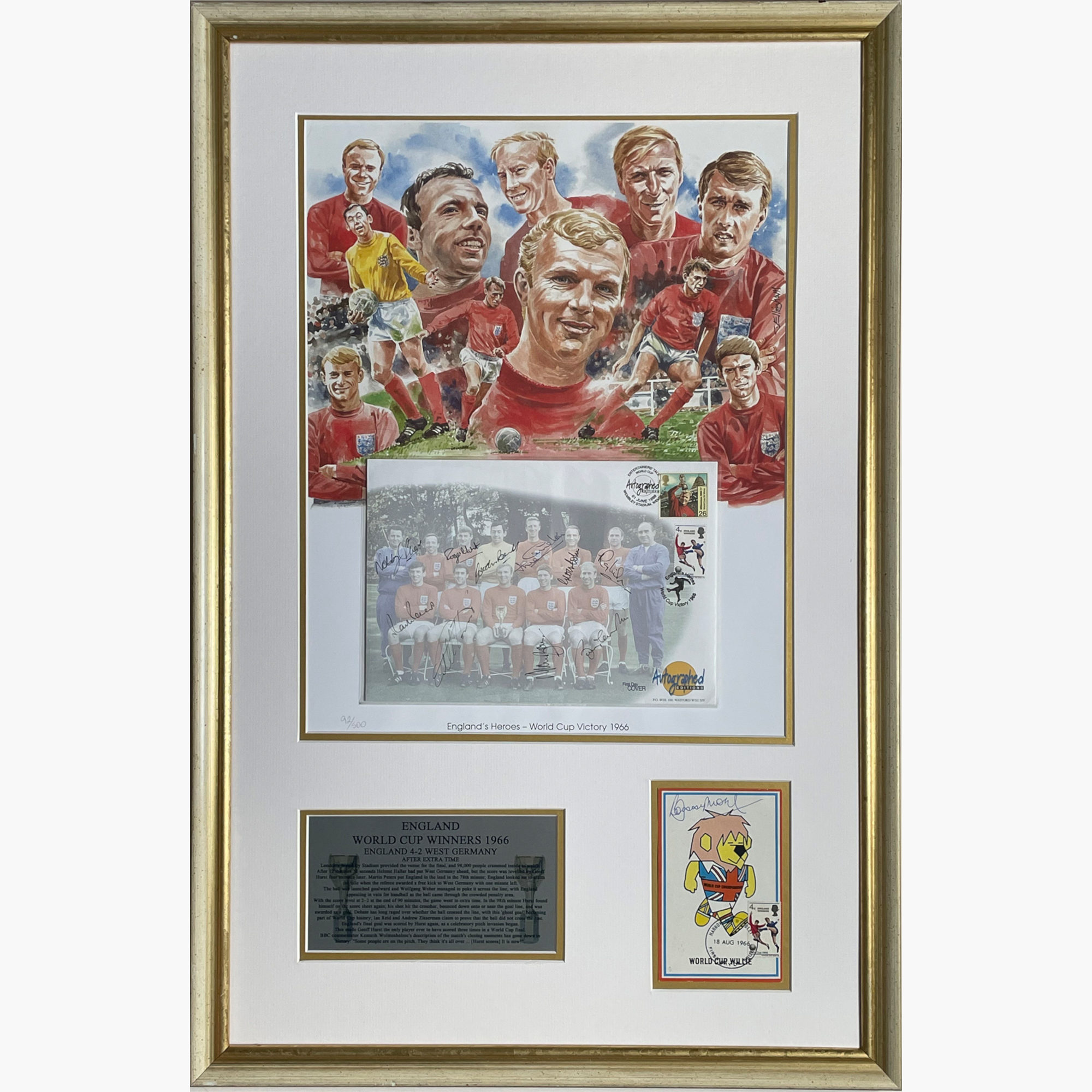 England 1966 World Cup Winning Team – Signed & Framed Limited Edition Display