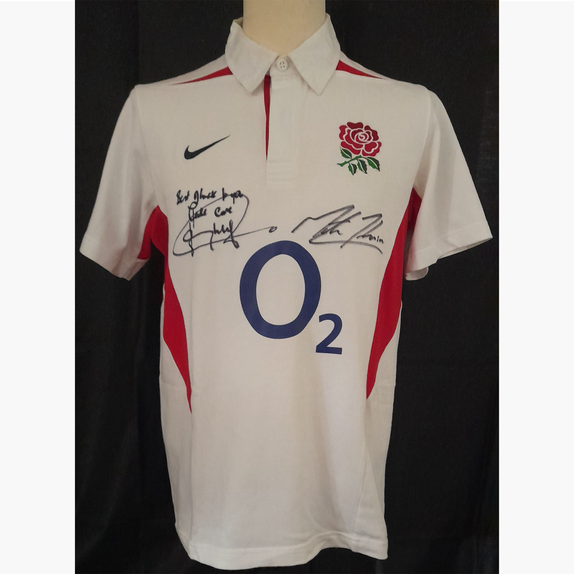 England 2003 Shirt - Signed By Martin Johnson & Jonny Wilkinson