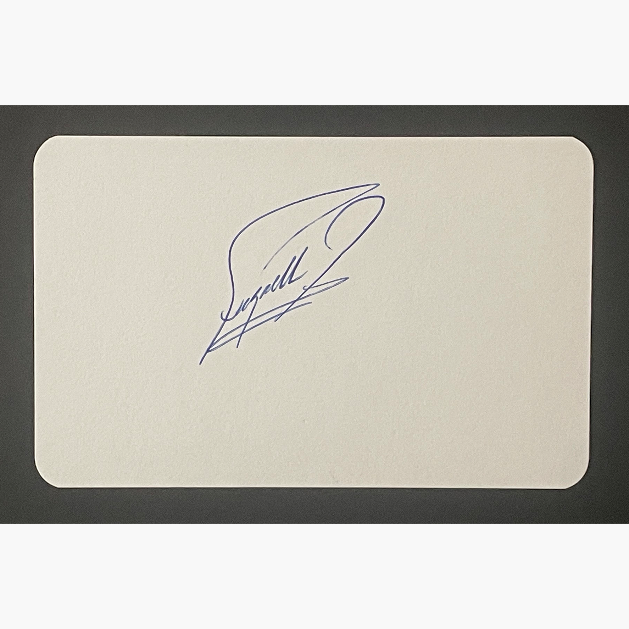 Fuzzy Zoeller – Signed 14cm x 9cm Plain White Card