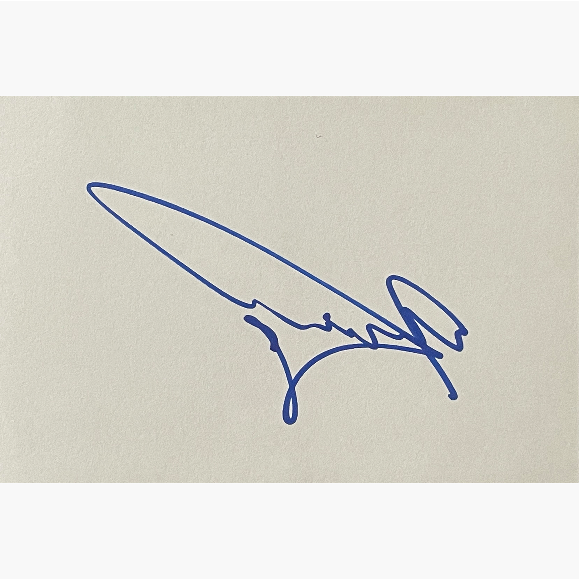 Goran Ivanisevic - Signed 15.5cm x 10.5cm Plain White Card