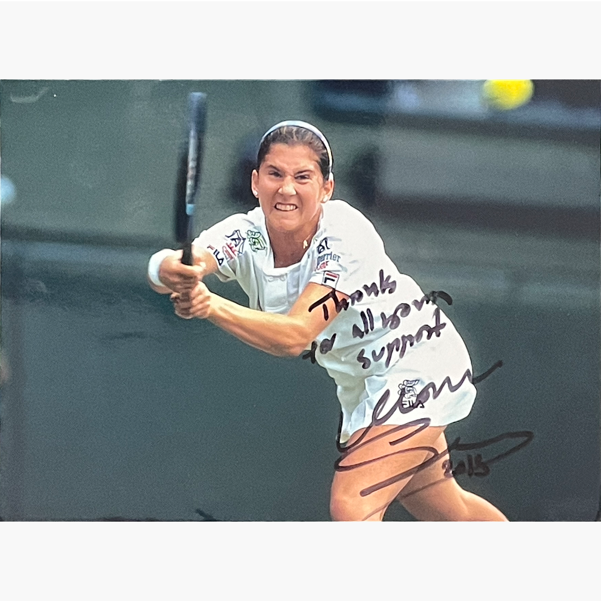 Monica Selles - Signed 20.5cm x 15cm Colour Action Photo